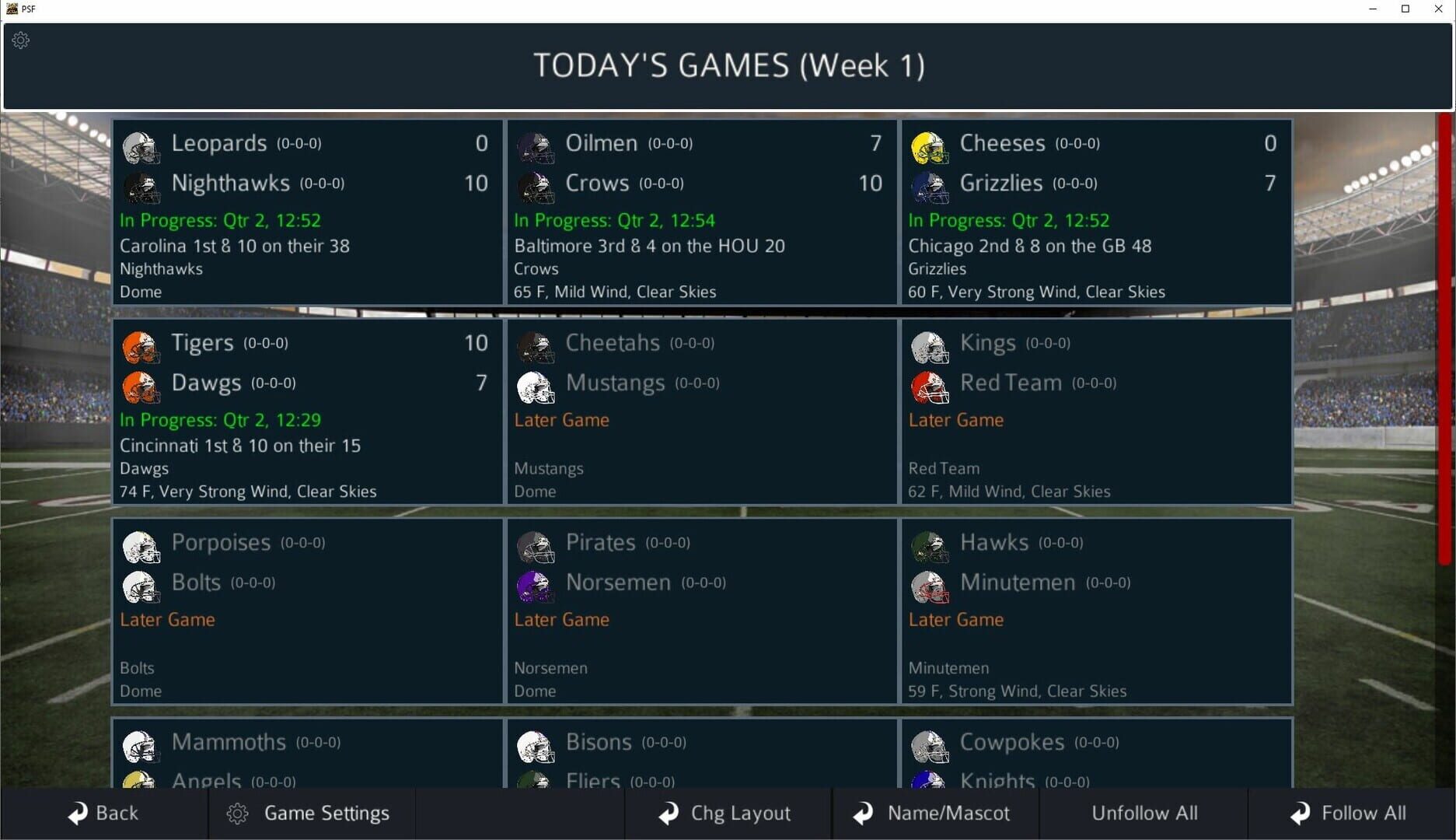 Pro Strategy Football 2024 - Screenshot