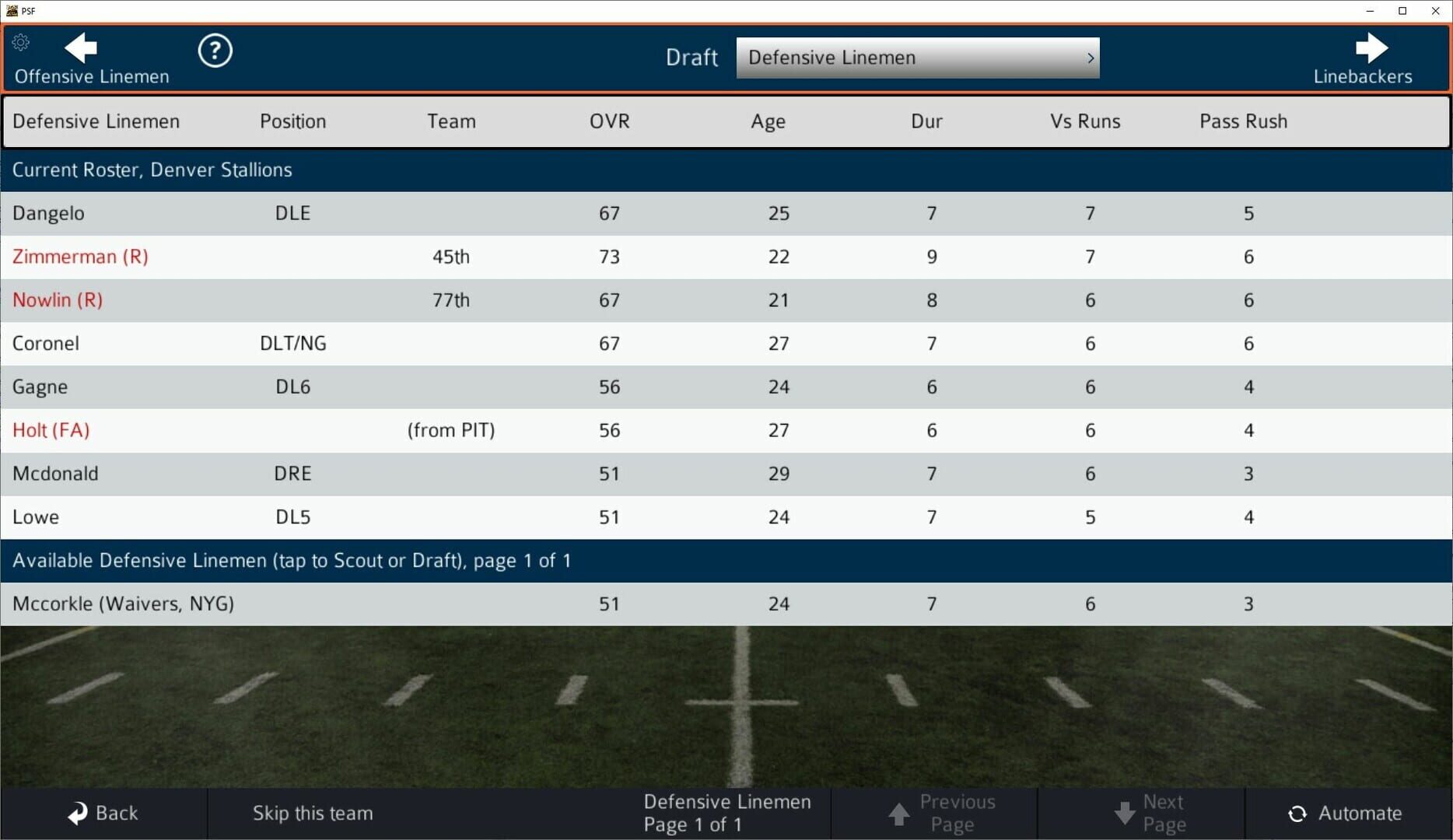 Pro Strategy Football 2024 - Screenshot