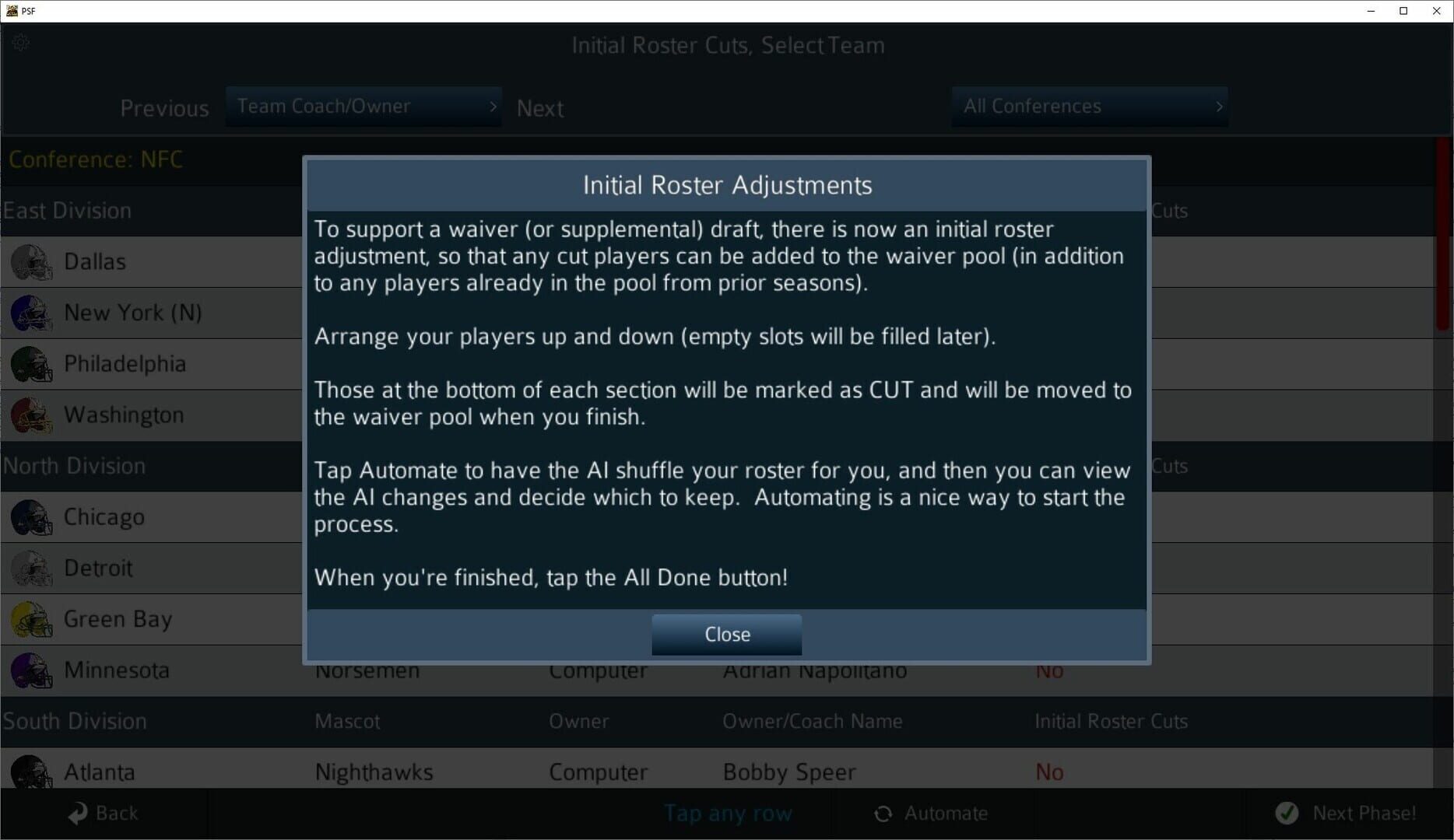 Pro Strategy Football 2024 - Screenshot