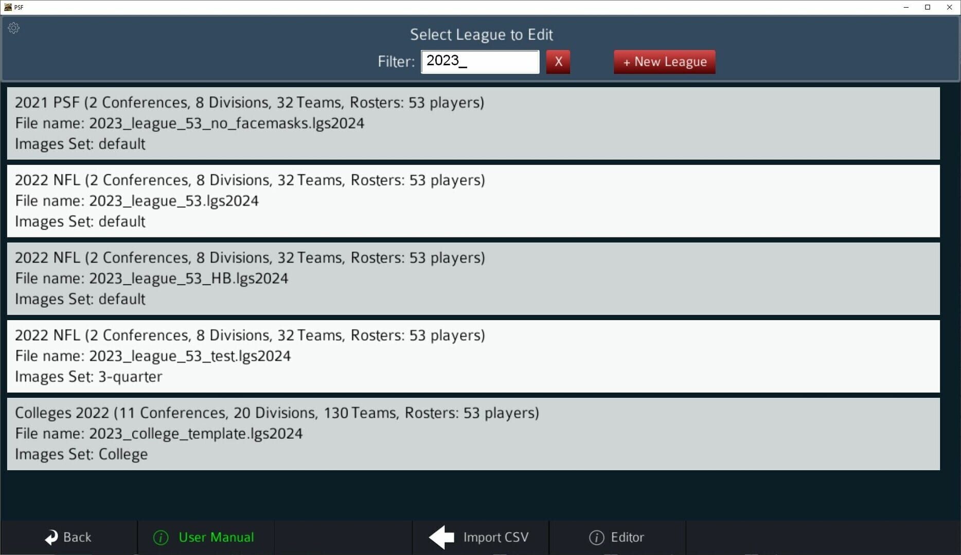 Pro Strategy Football 2024 - Screenshot