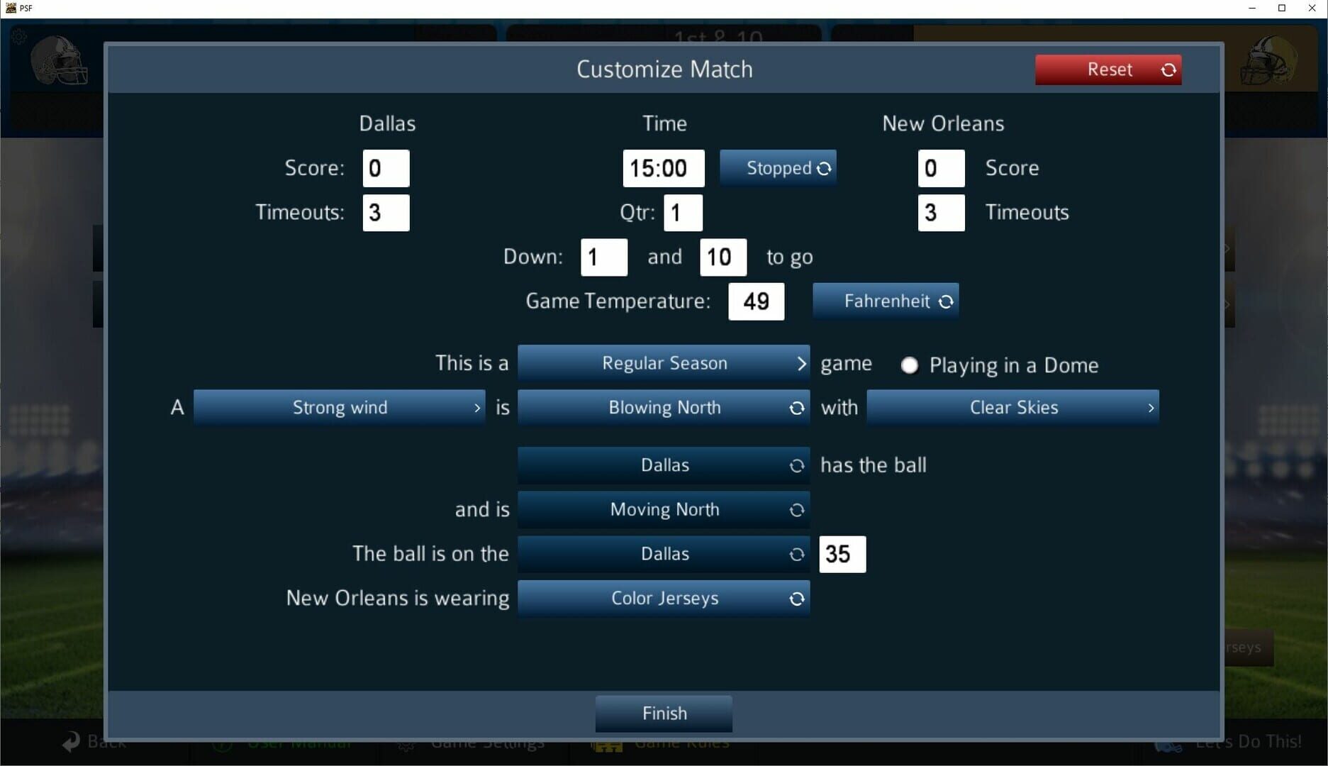 Pro Strategy Football 2024 - Screenshot