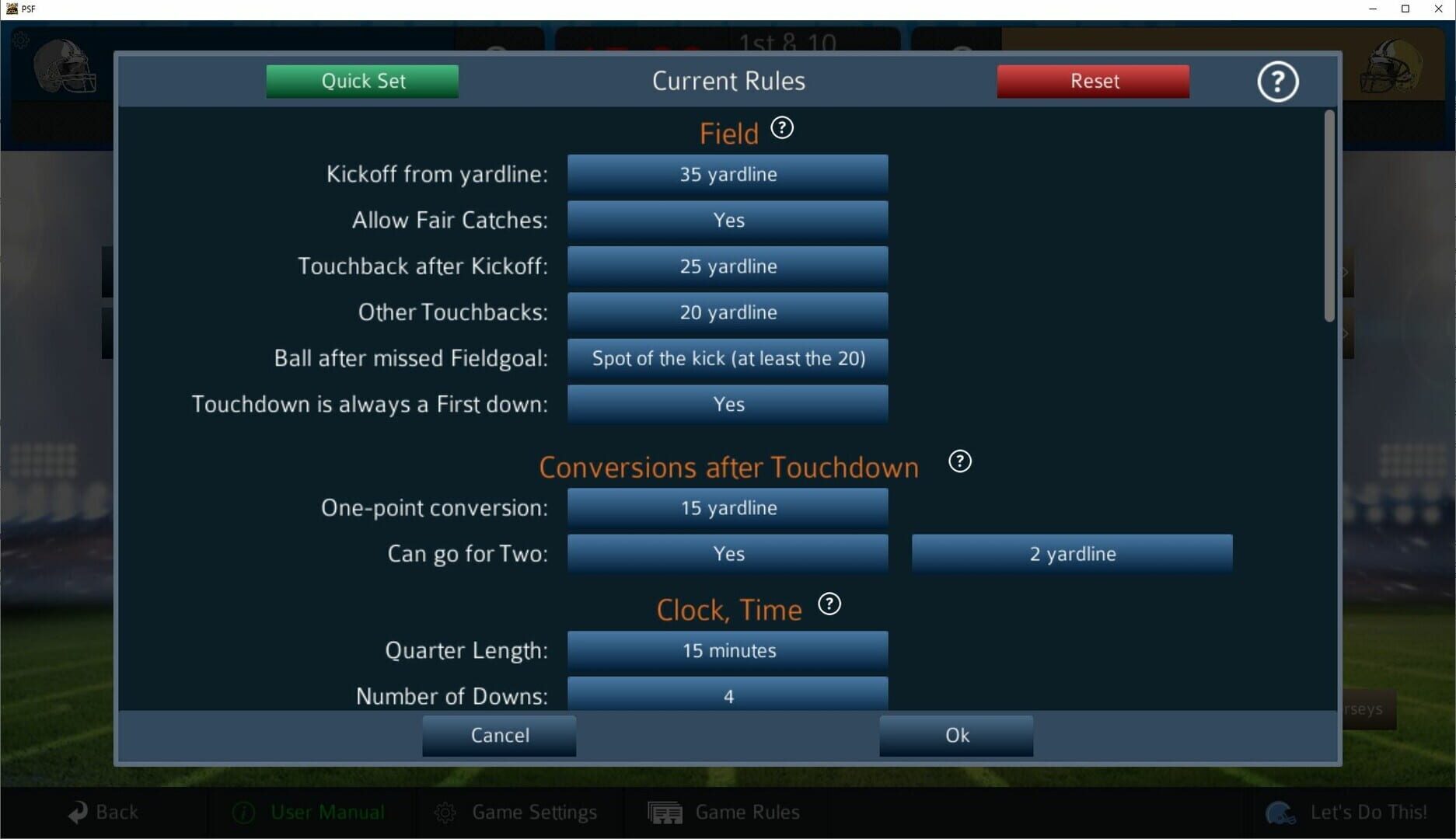 Pro Strategy Football 2024 - Screenshot