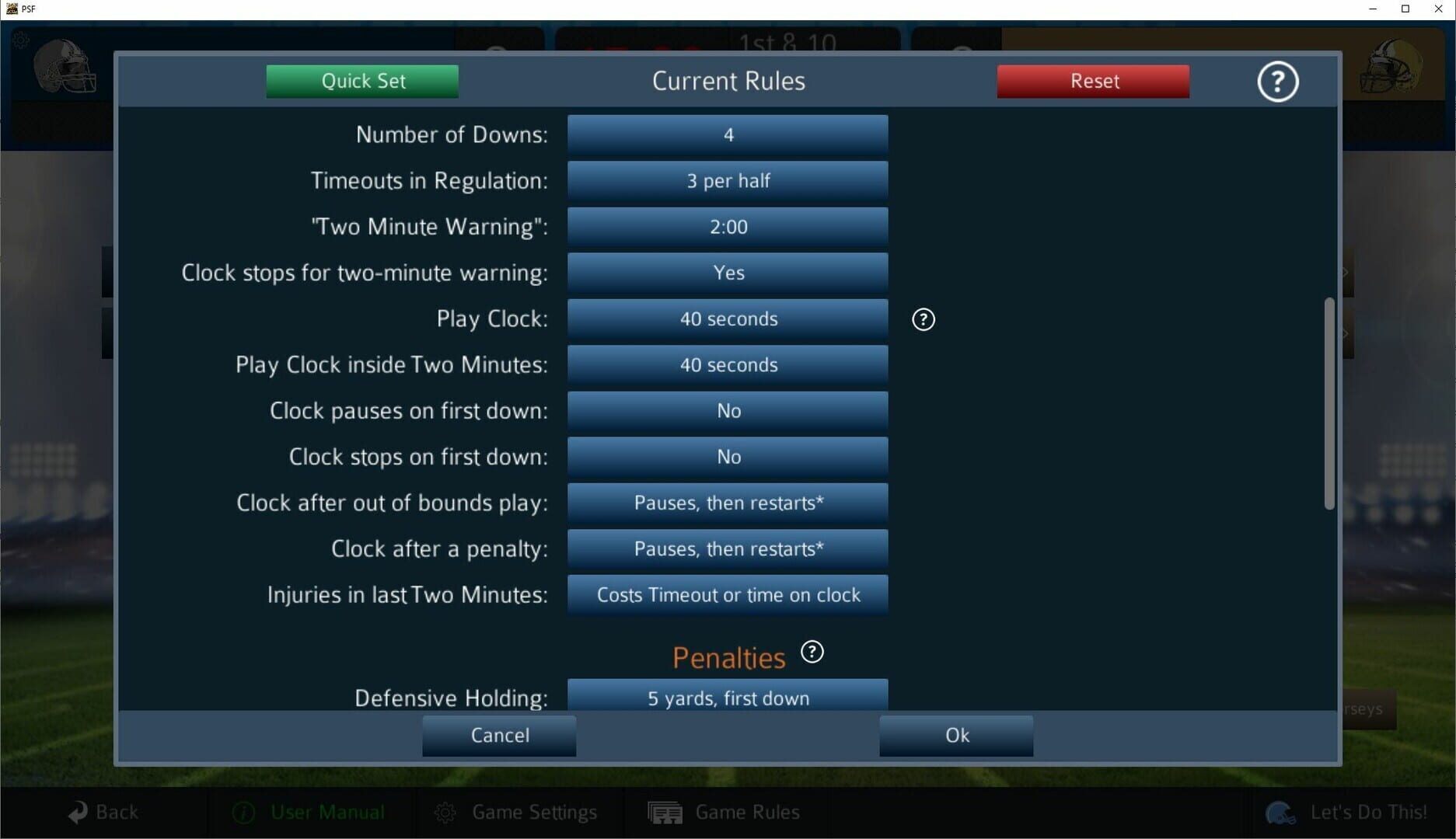 Pro Strategy Football 2024 - Screenshot