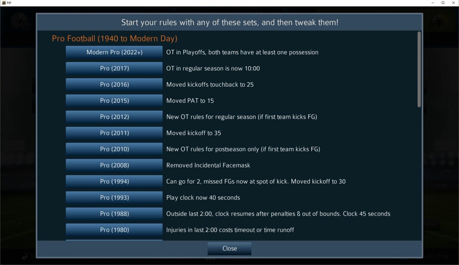 Pro Strategy Football 2024 - Screenshot