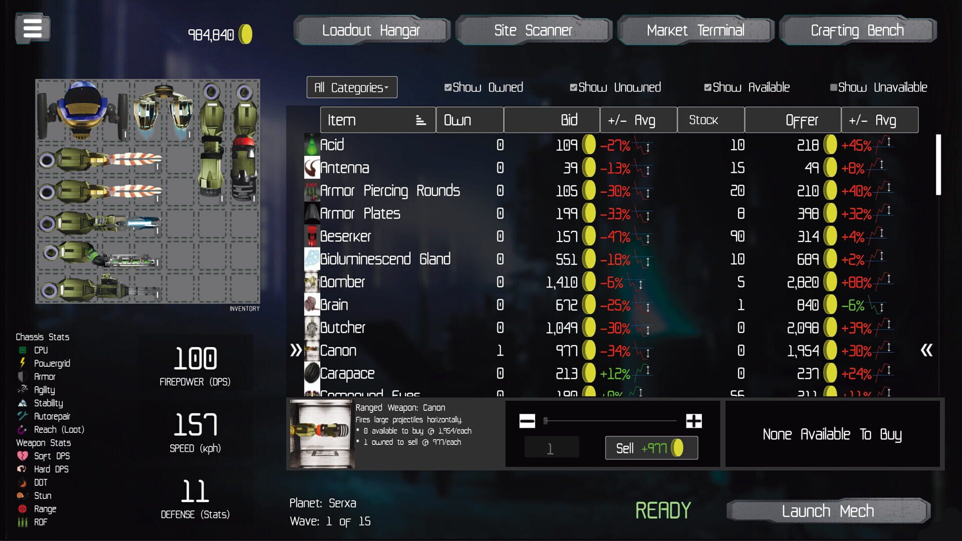 Mech vs. Bugs - Screenshot