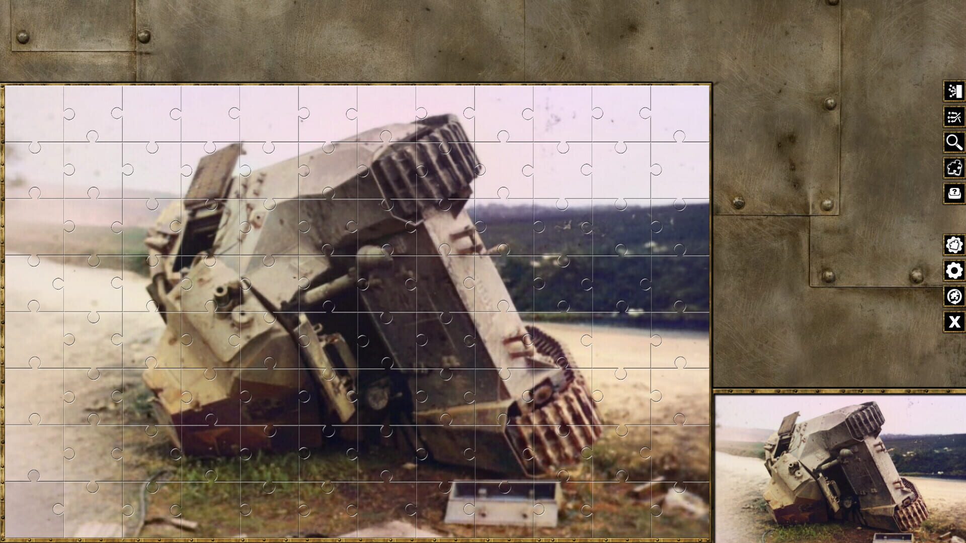 Pixel Puzzles WW2 Jigsaw: French Tanks - Screenshot