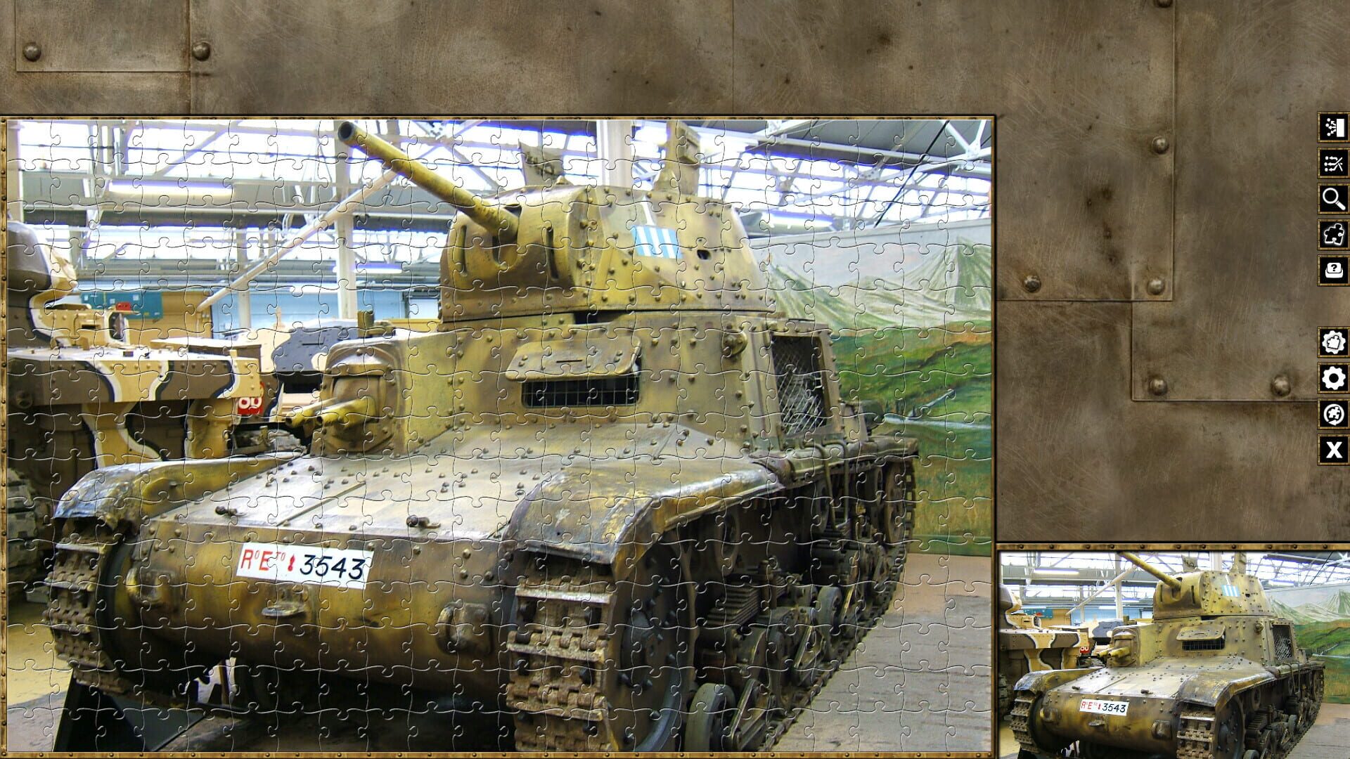 Pixel Puzzles WW2 Jigsaw: Italian Tanks - Screenshot