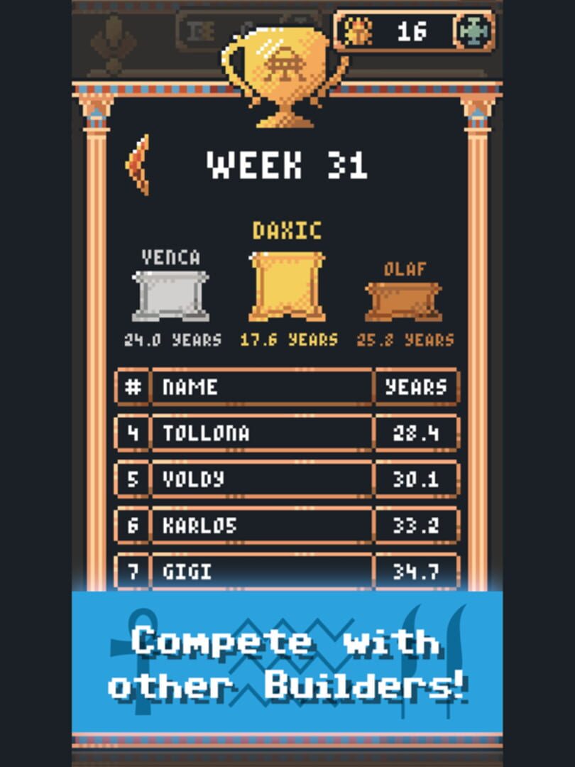 Tiny Pharaoh: Pixel Strategy - Screenshot