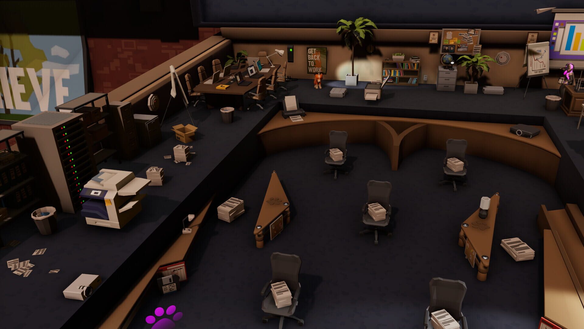 Roxy Raccoon's Pinball Panic: Workplace Worries - Screenshot