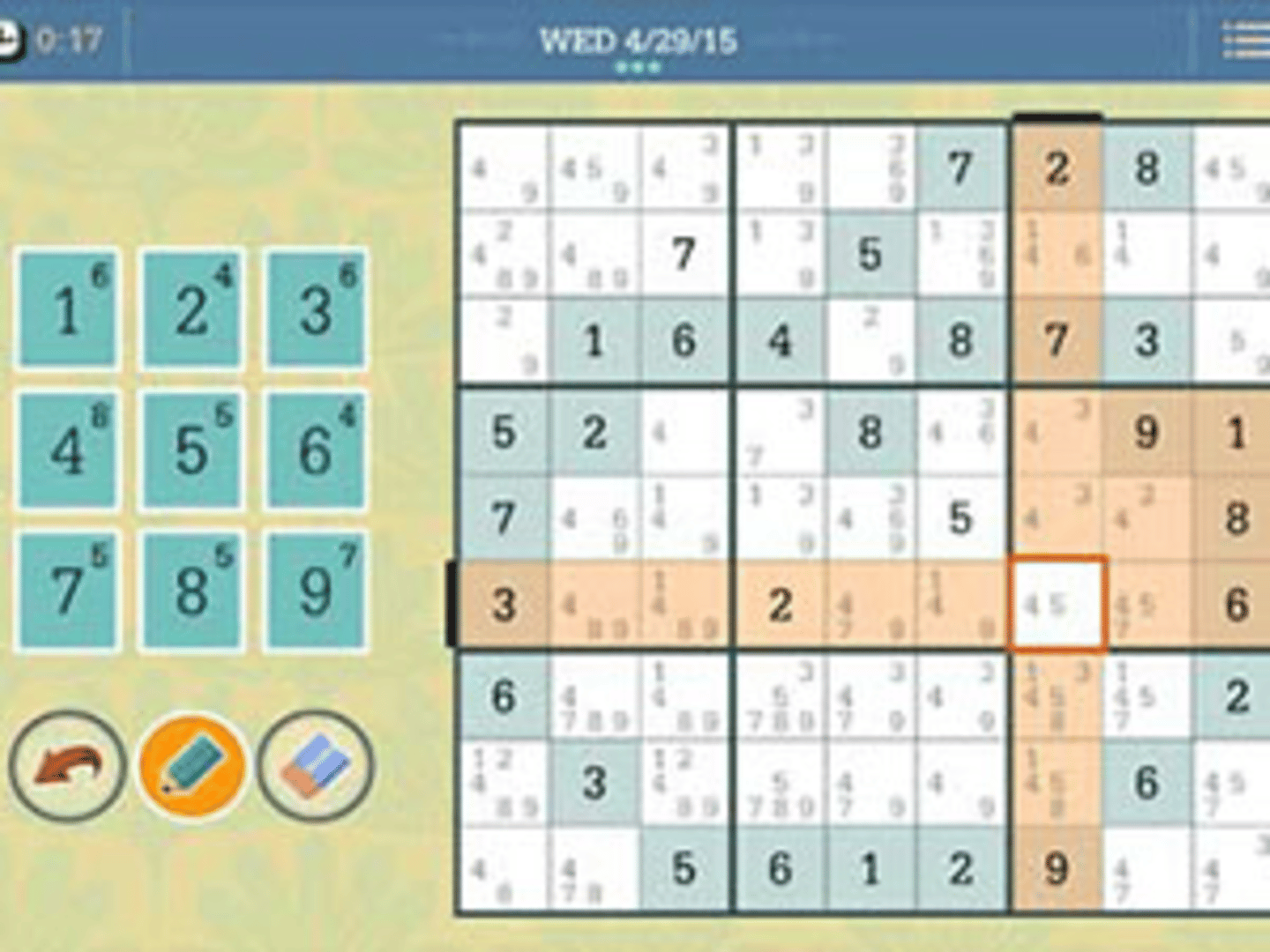 The Daily Sudoku screenshot