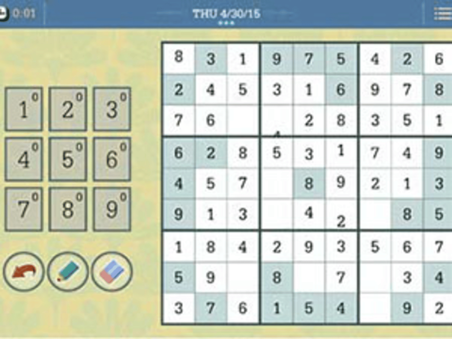 The Daily Sudoku screenshot