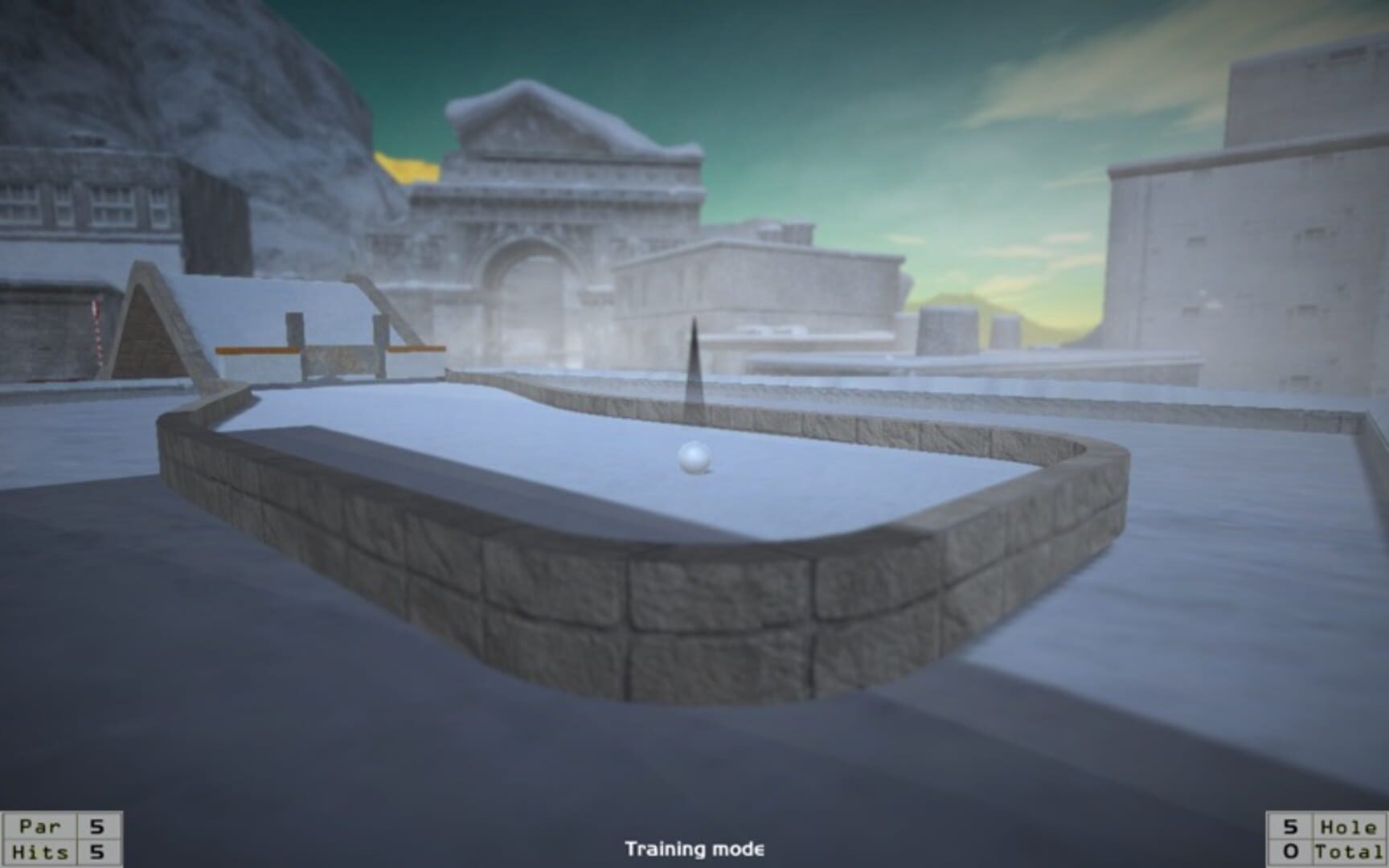 MiniGolf in Frozen City - Screenshot