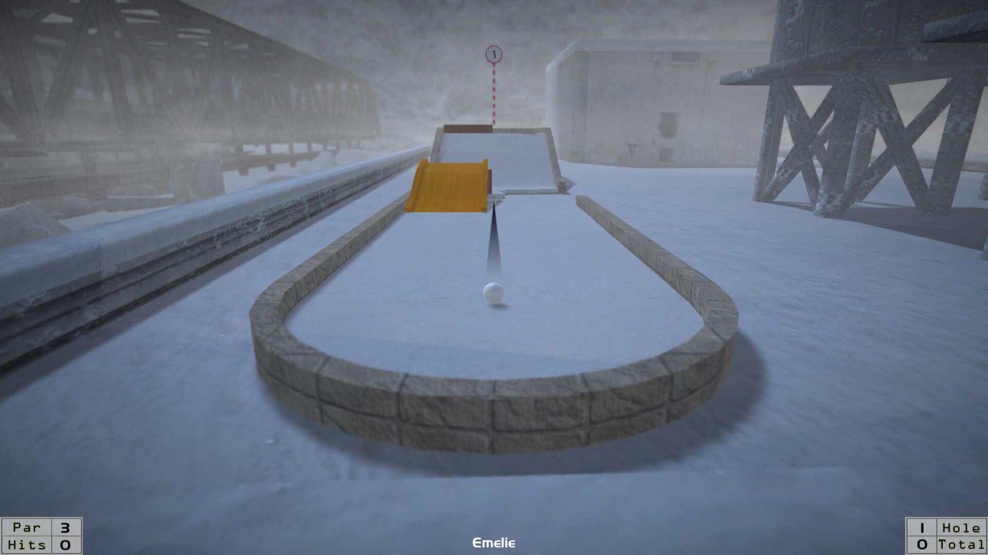MiniGolf in Frozen City - Screenshot