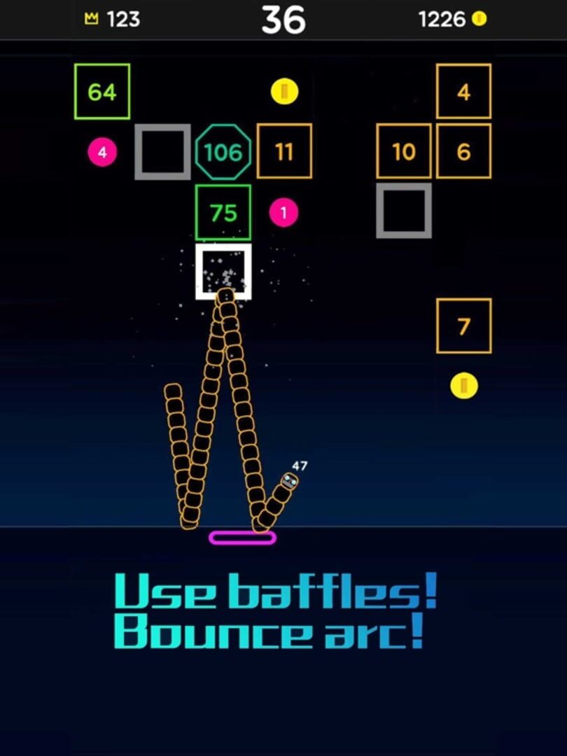 Snake Bricks-Bounce Balls - Screenshot