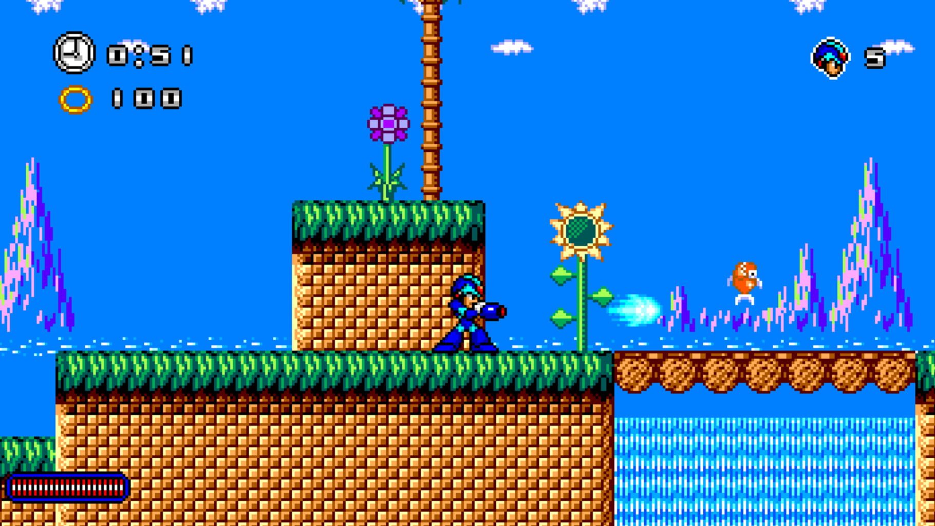 Megaman X in Sonic Blasting Adventure