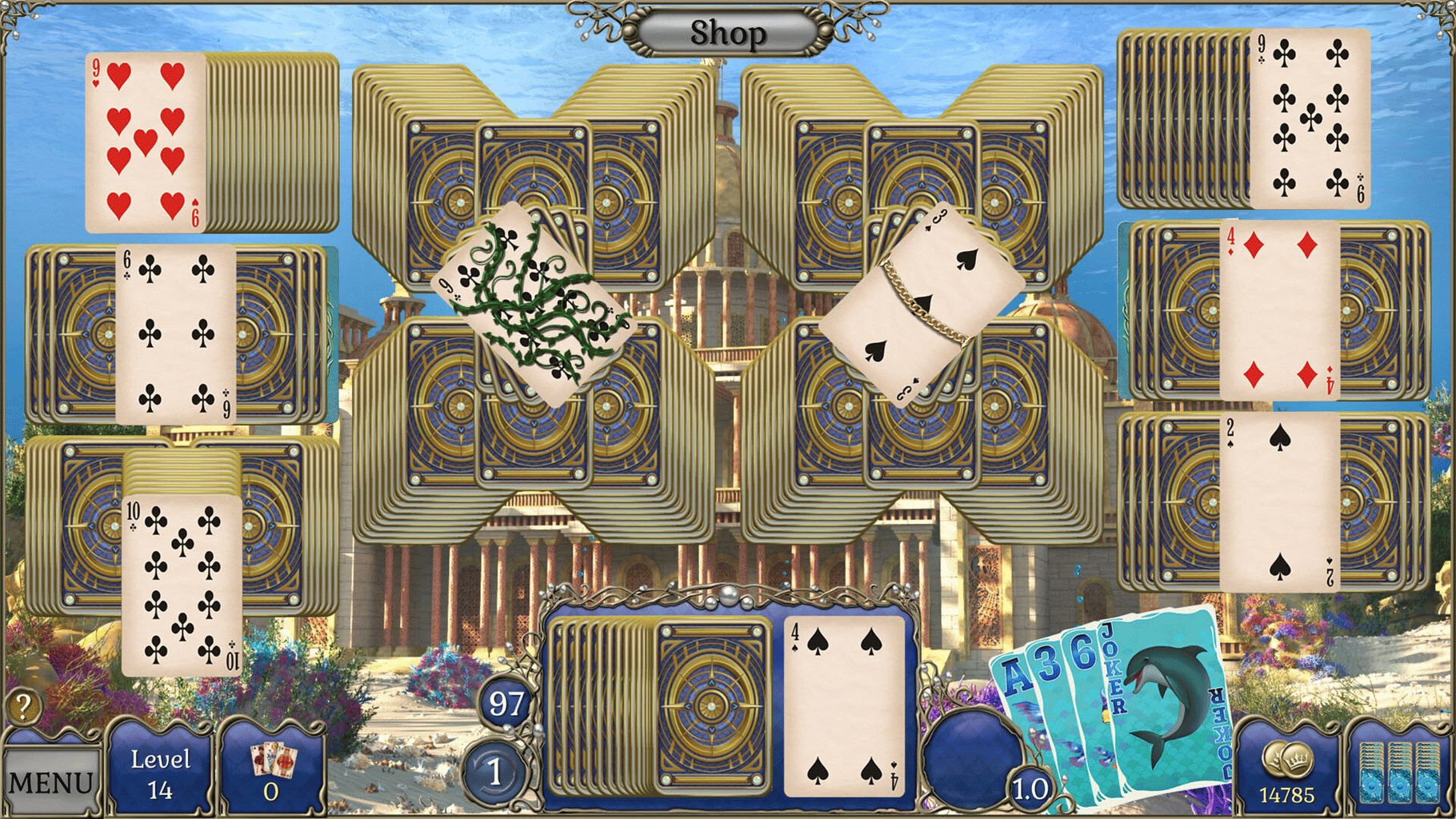 Jewel Match Atlantis Solitaire 4: Collector's Edition screenshot