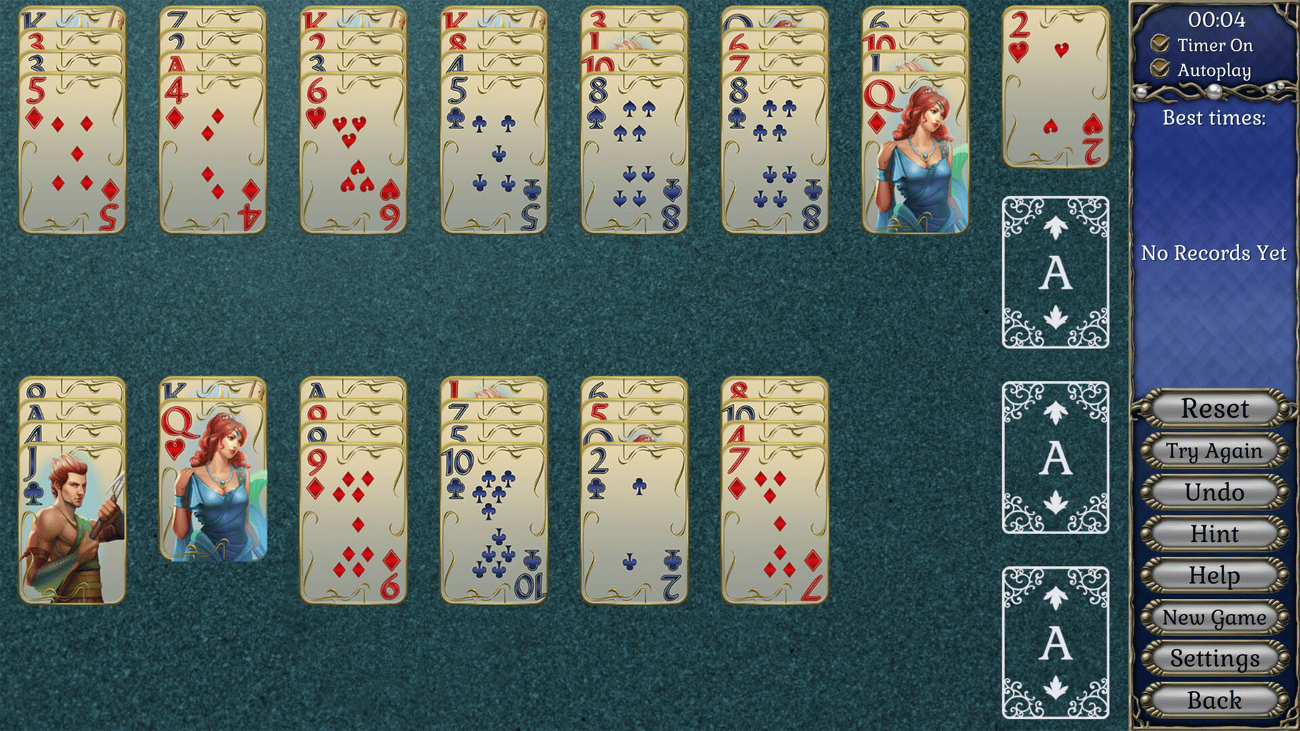 Jewel Match Atlantis Solitaire 4: Collector's Edition screenshot