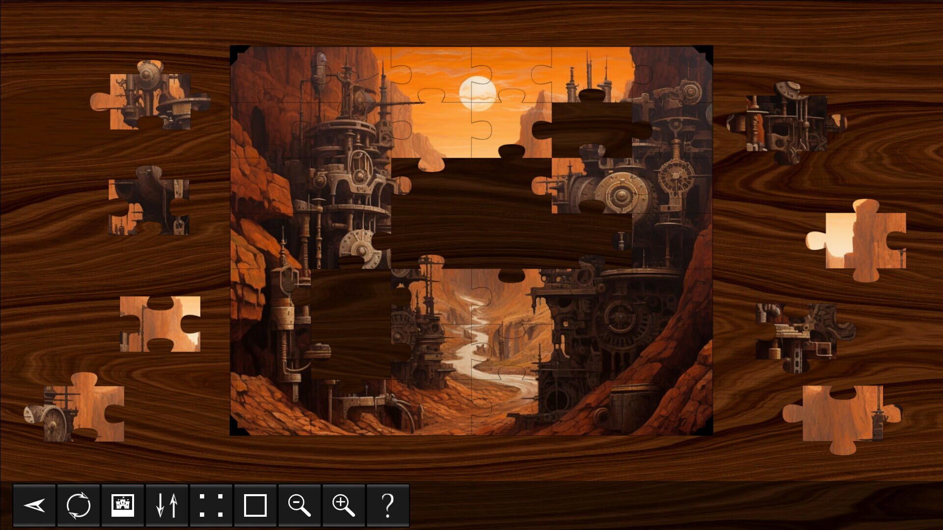 Steampunk Jigsaw Puzzles: The Wild West