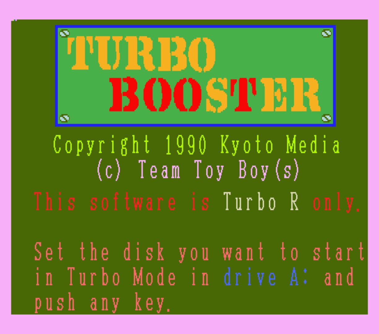 Turbo Booster - Screenshot