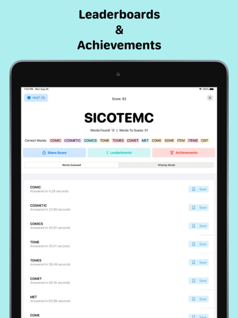 MultiWords - Screenshot