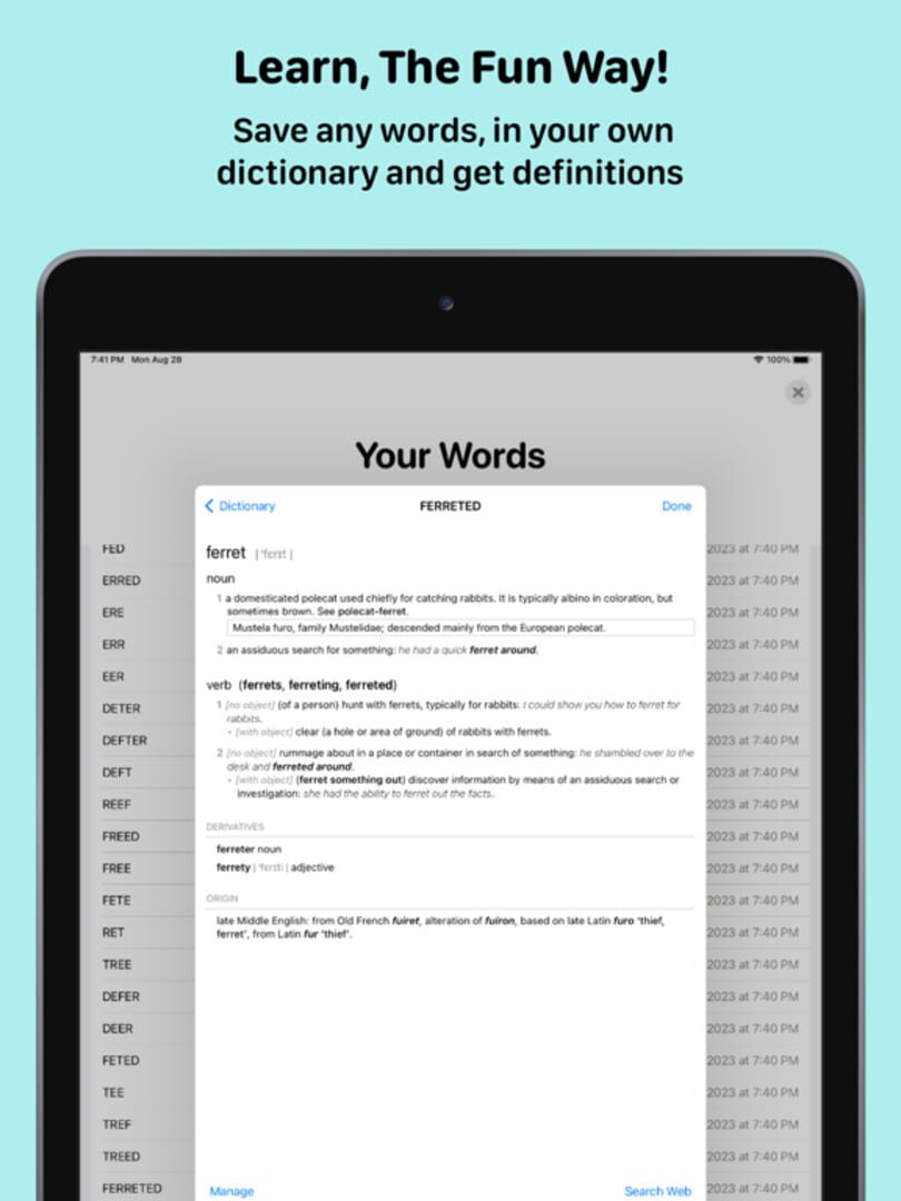 MultiWords - Screenshot