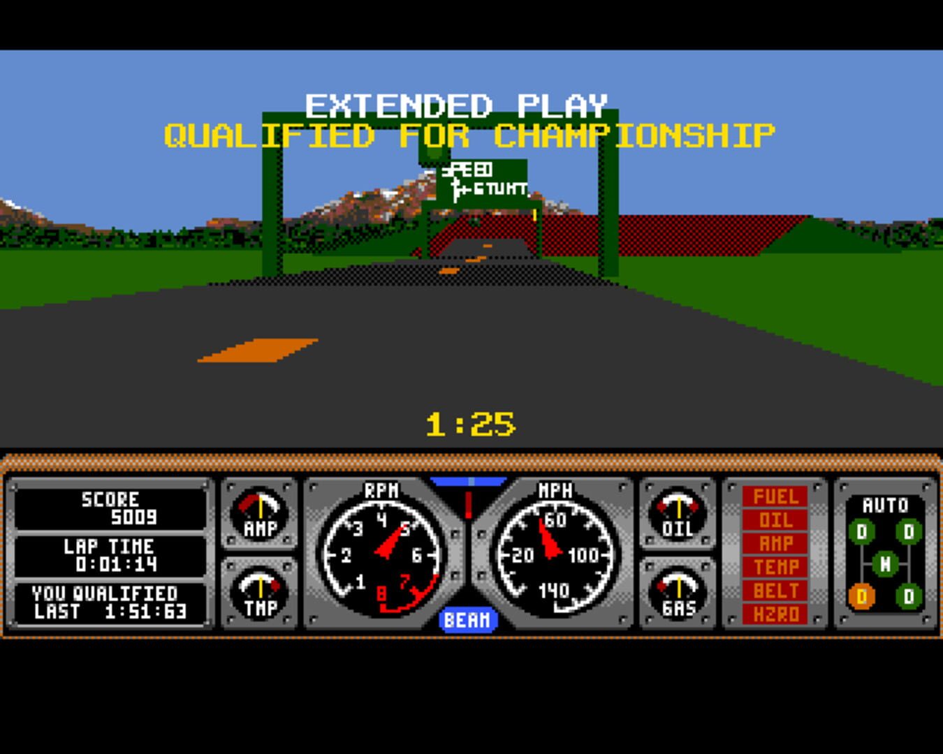 Captura de pantalla - Hard Drivin'