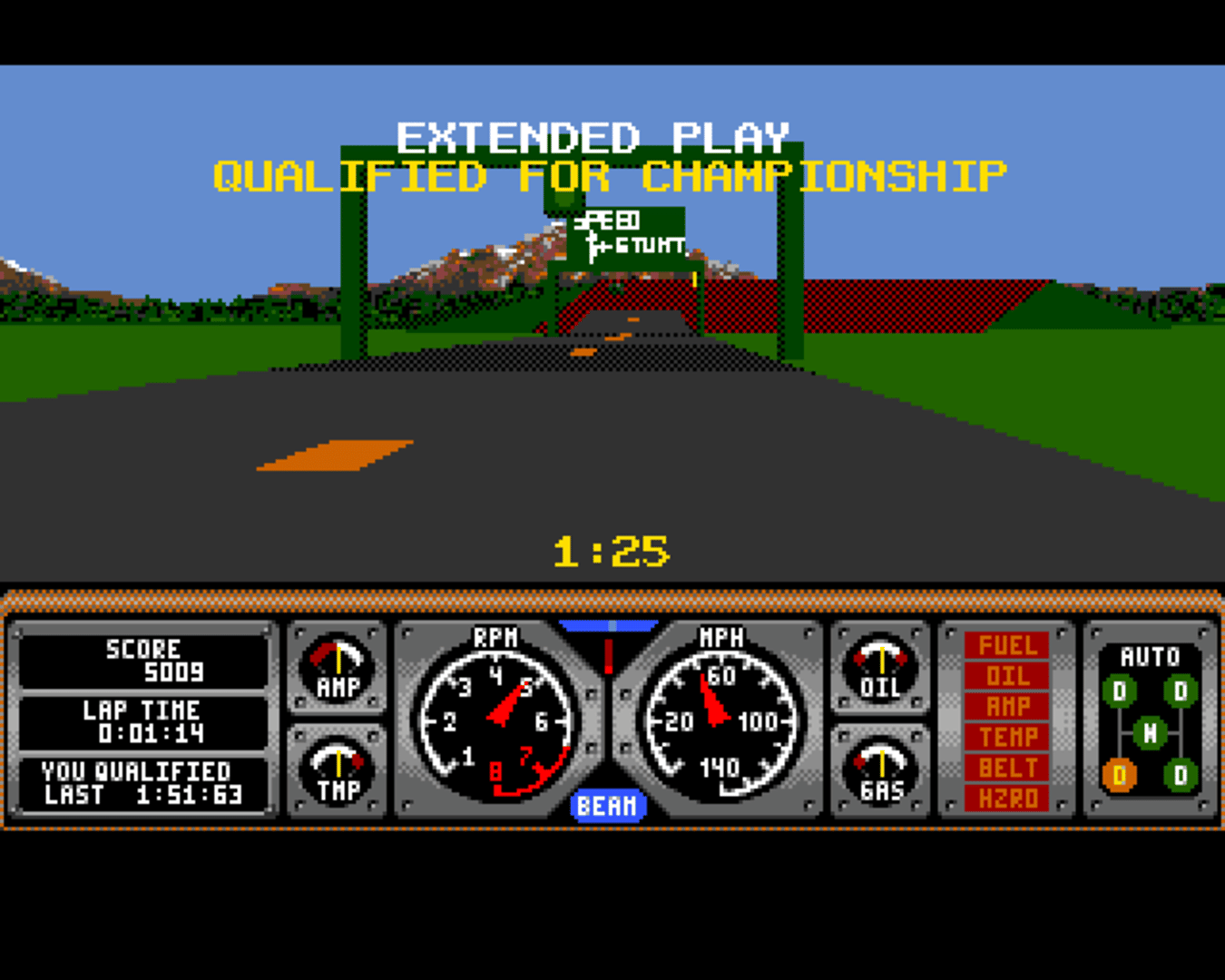 Hard Drivin' screenshot