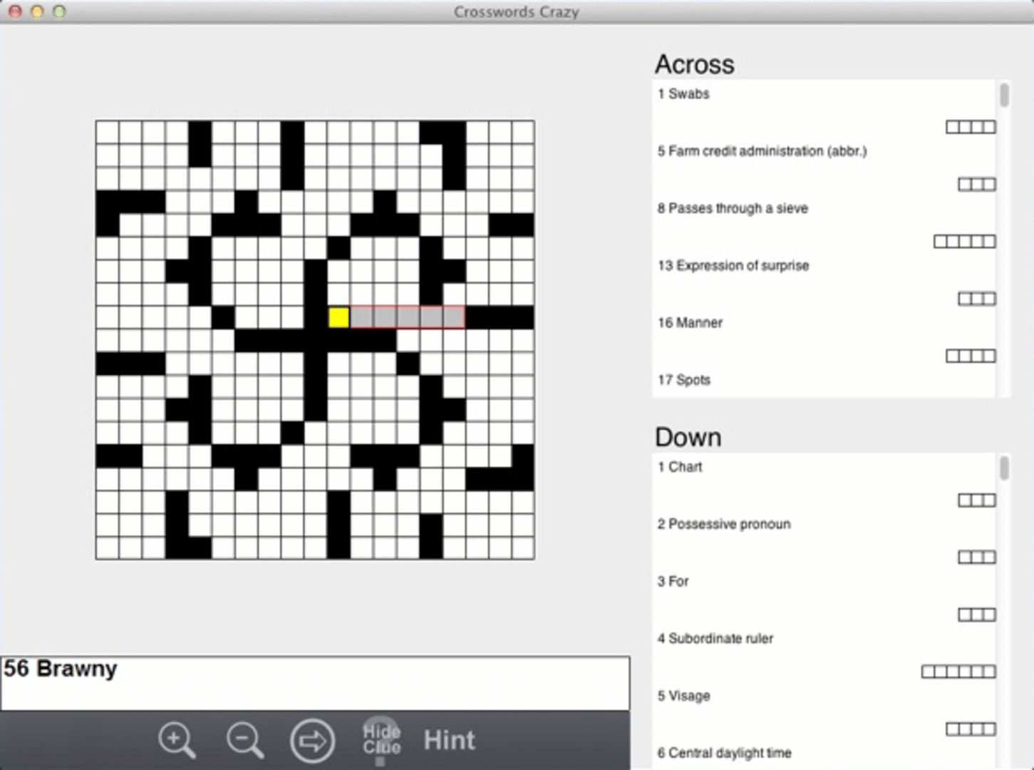 Crosswords Crazy! screenshot