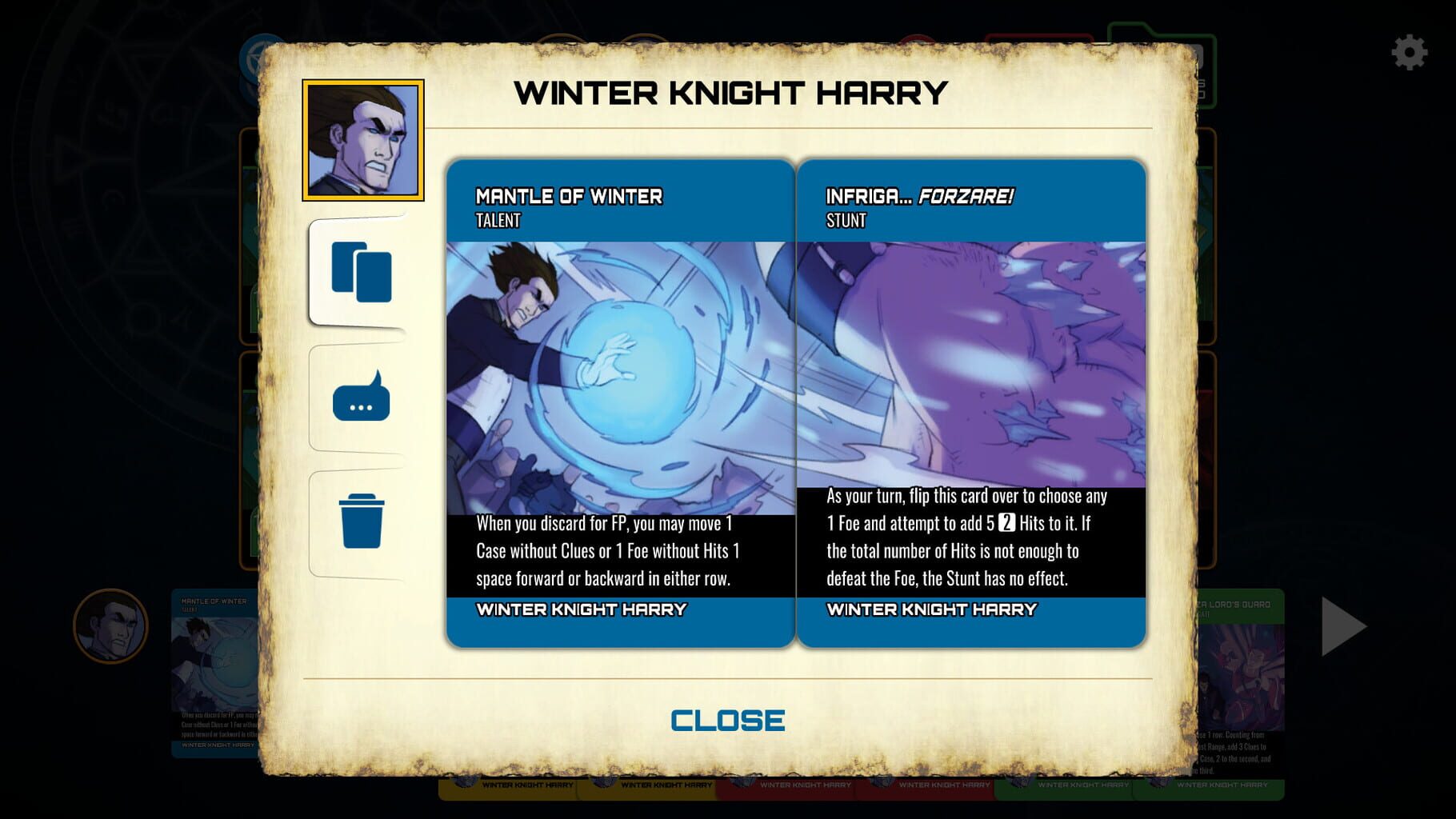 Captura de pantalla - Dresden Files Cooperative Card Game: Winter Schemes