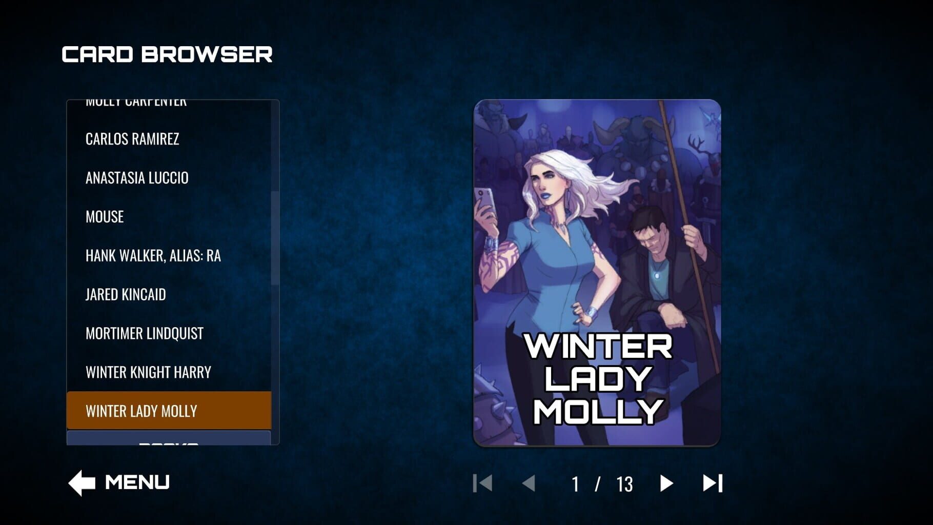 Captura de pantalla - Dresden Files Cooperative Card Game: Winter Schemes