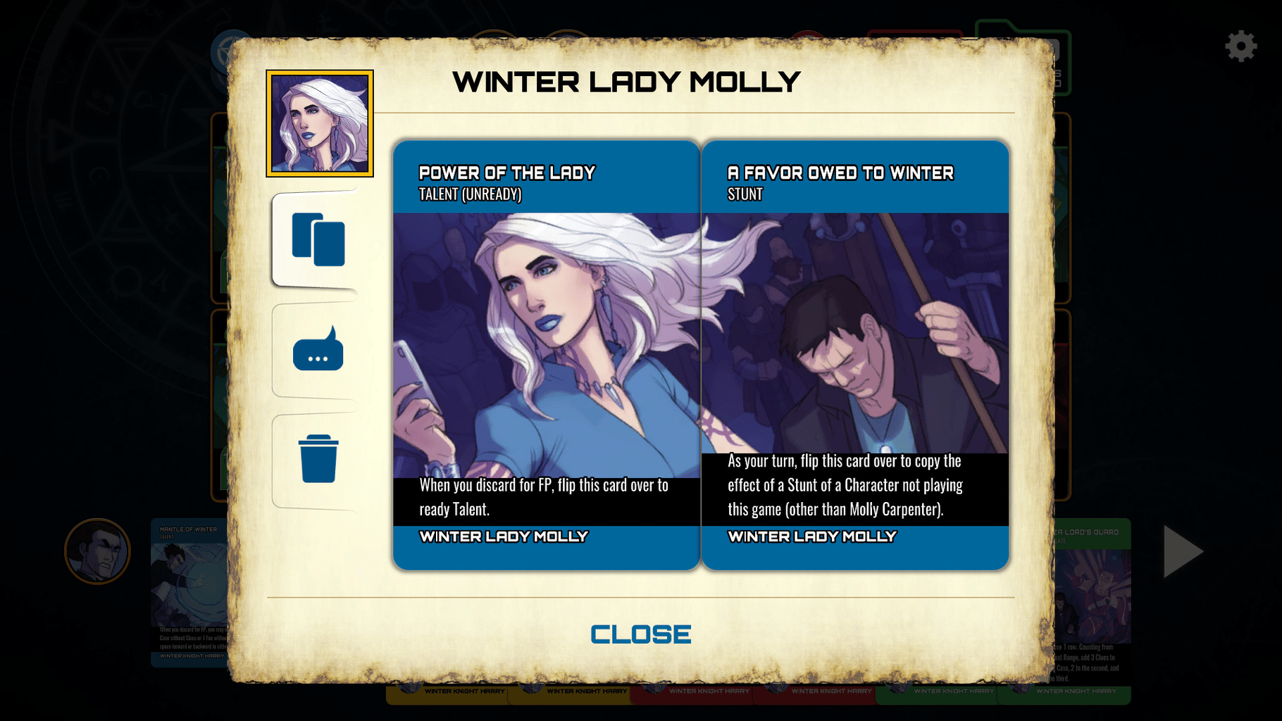 Dresden Files Cooperative Card Game: Winter Schemes screenshot