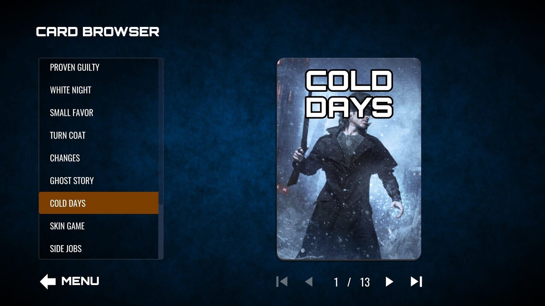 Captura de pantalla - Dresden Files Cooperative Card Game: Winter Schemes