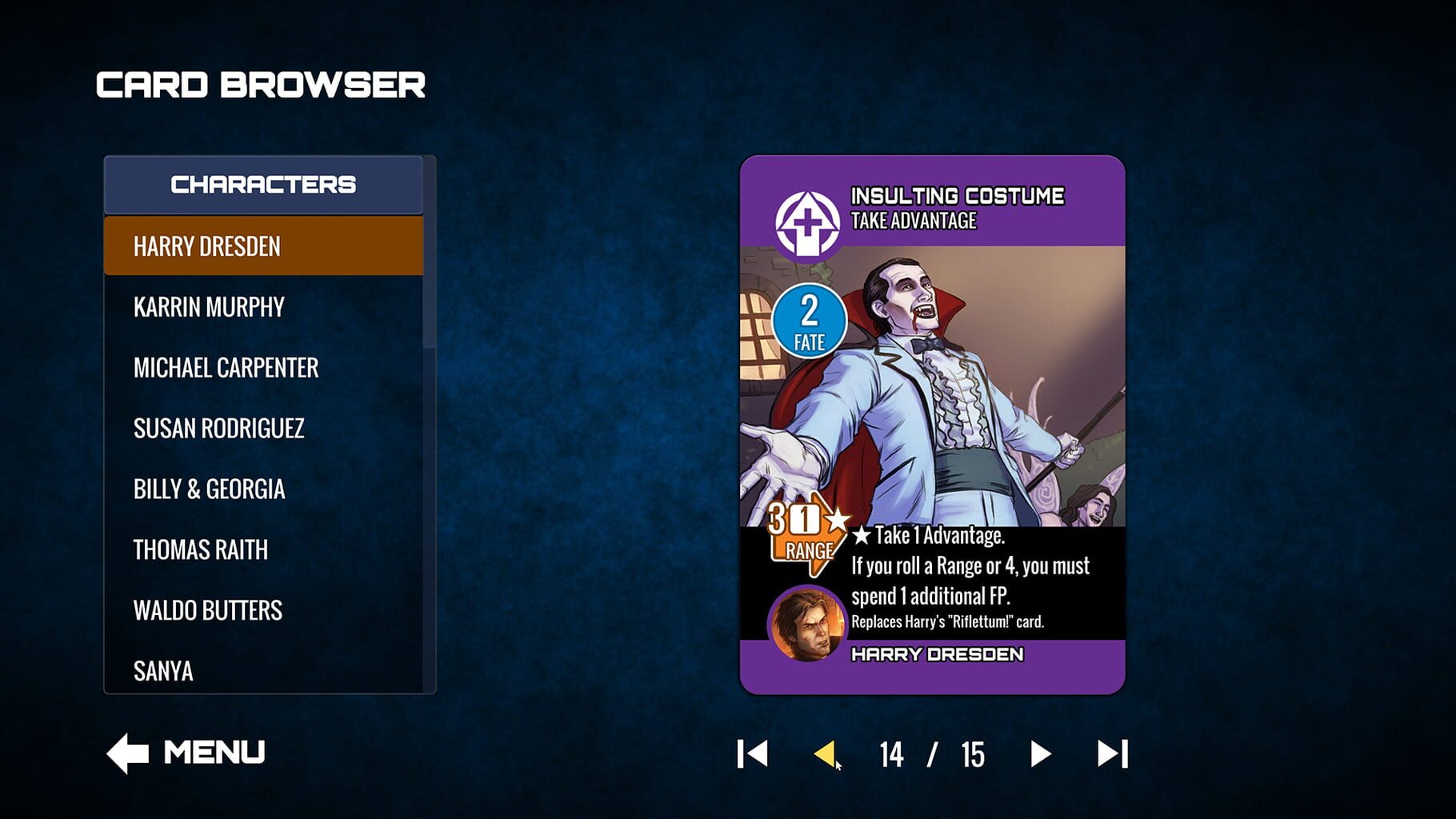 Captura de pantalla - Dresden Files Cooperative Card Game: Mouse & Variants