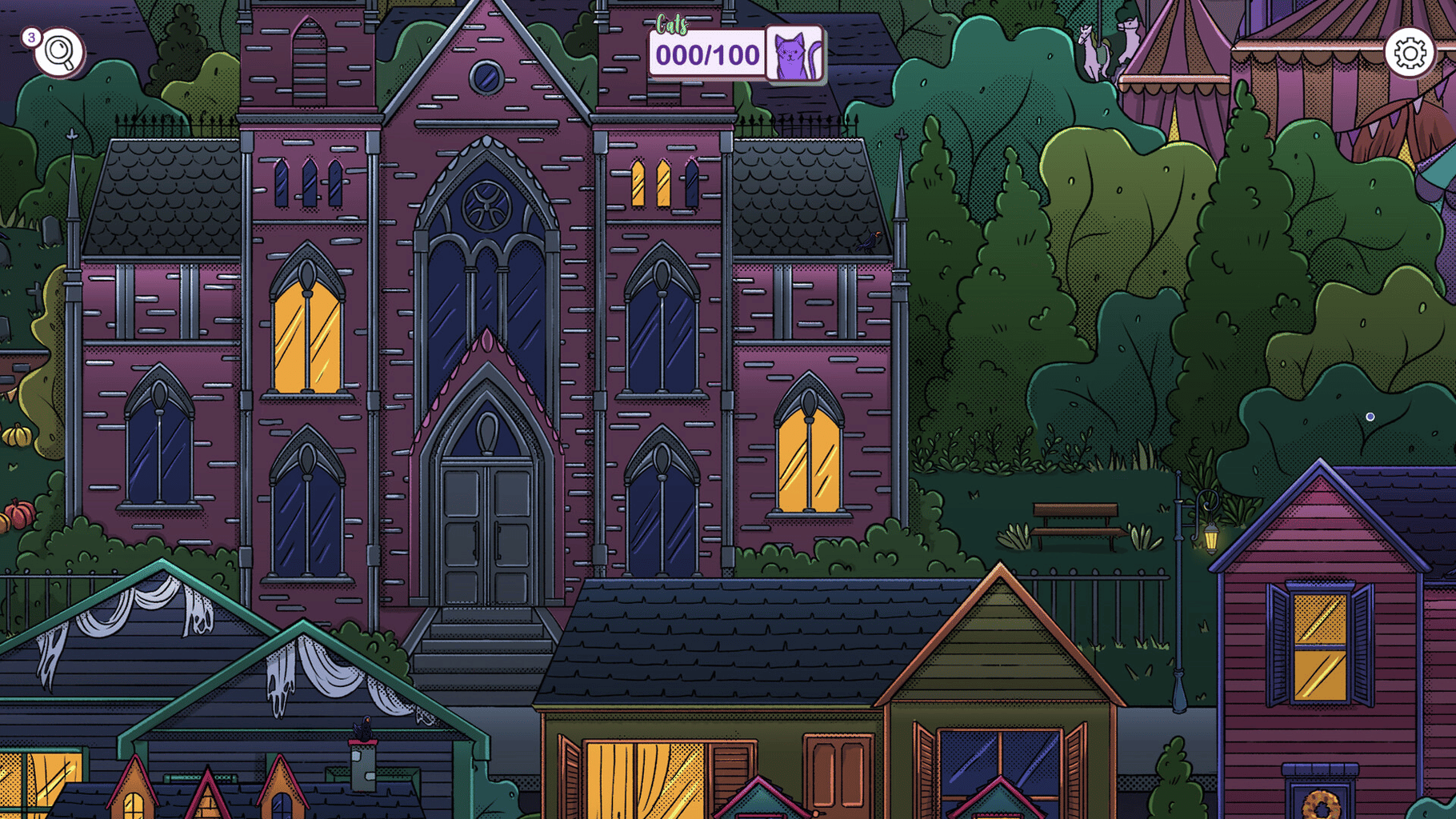 Hidden Cats in Spooky Town screenshot