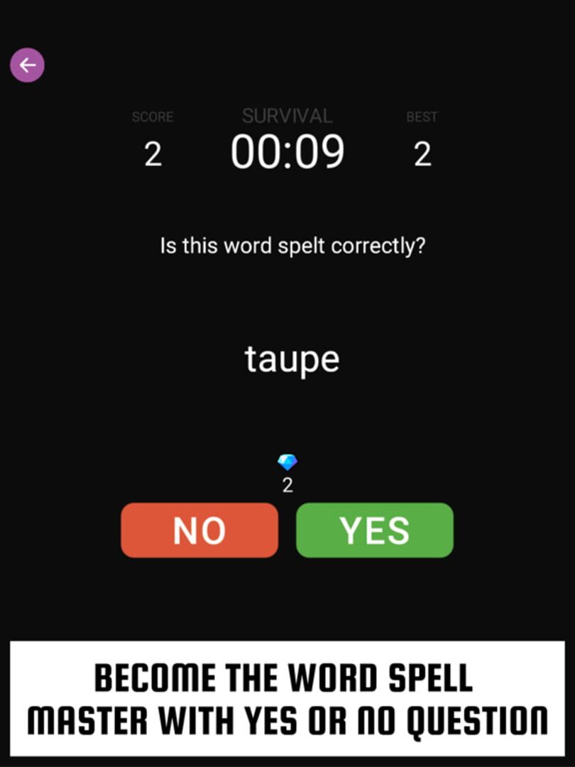 Word Spell Game: Yes or No ? - Screenshot