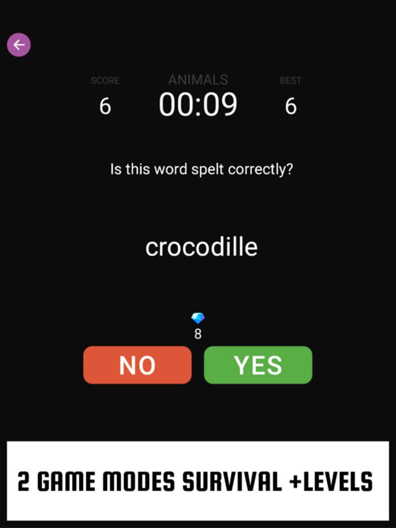 Word Spell Game: Yes or No ? - Screenshot
