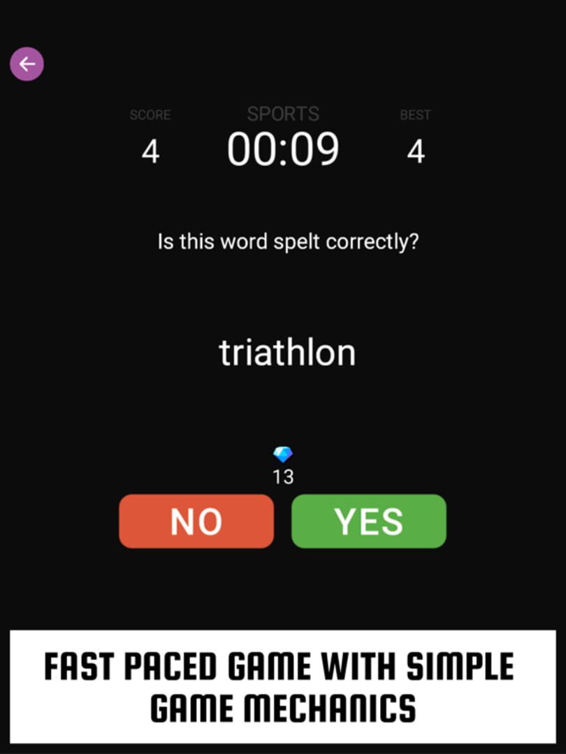Word Spell Game: Yes or No ? - Screenshot