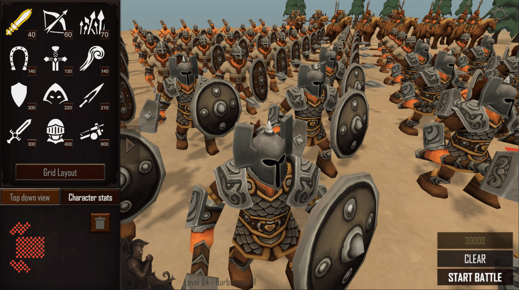 Warlords Battle Simulator screenshot