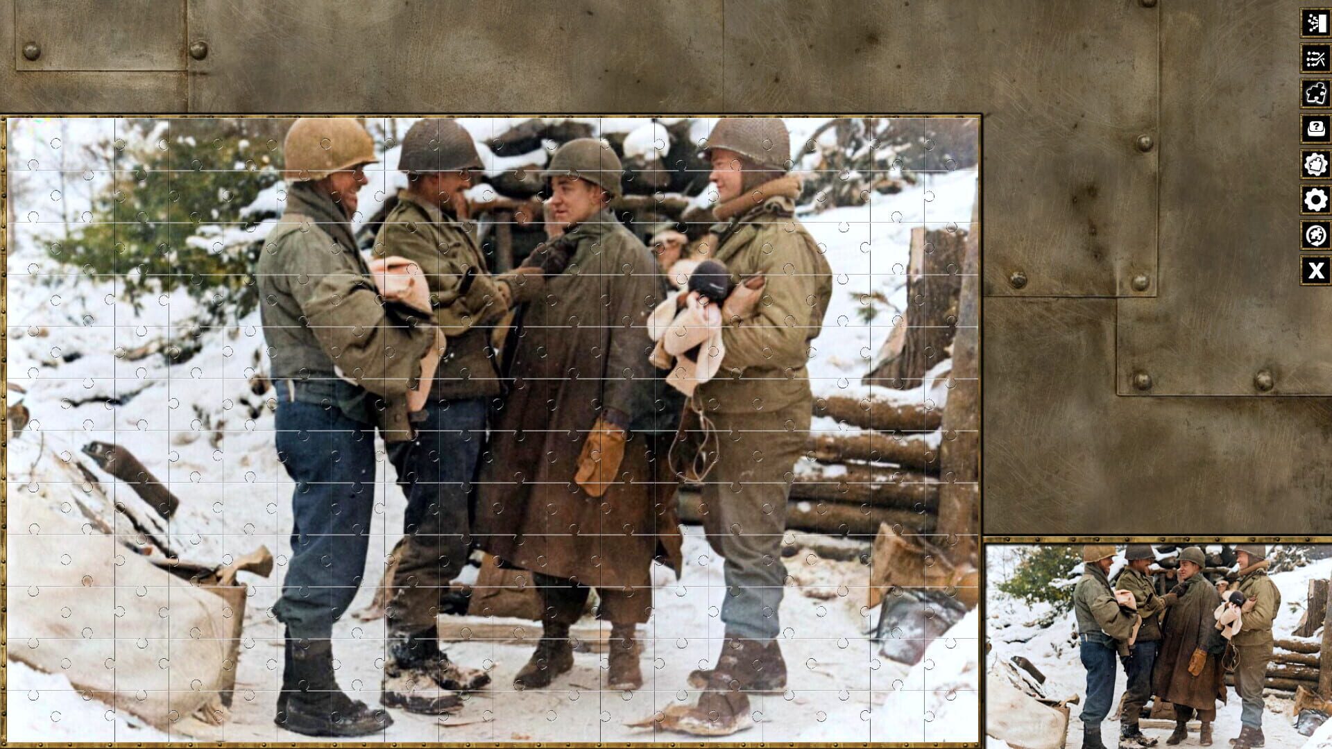 Pixel Puzzles World War II Jigsaws: Battle of Hürtgen Forest - Screenshot