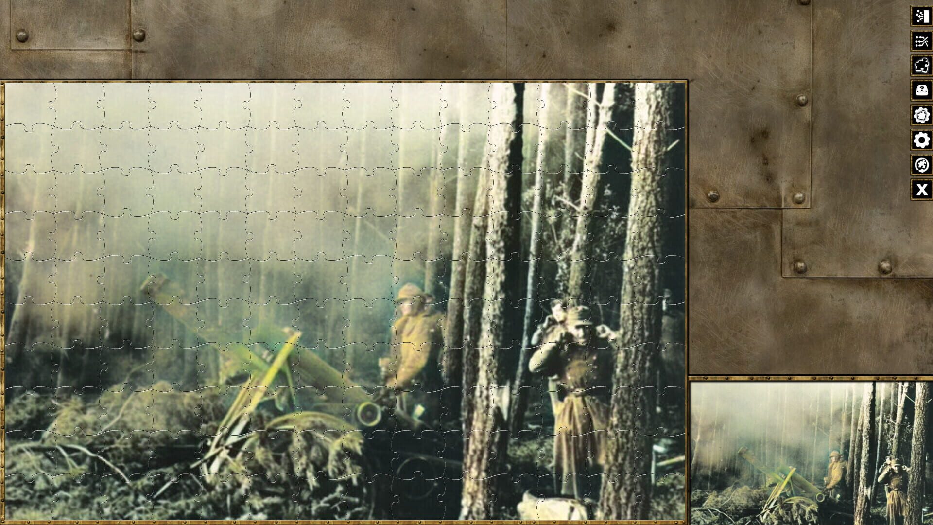 Pixel Puzzles World War II Jigsaws: Battle of Hürtgen Forest - Screenshot