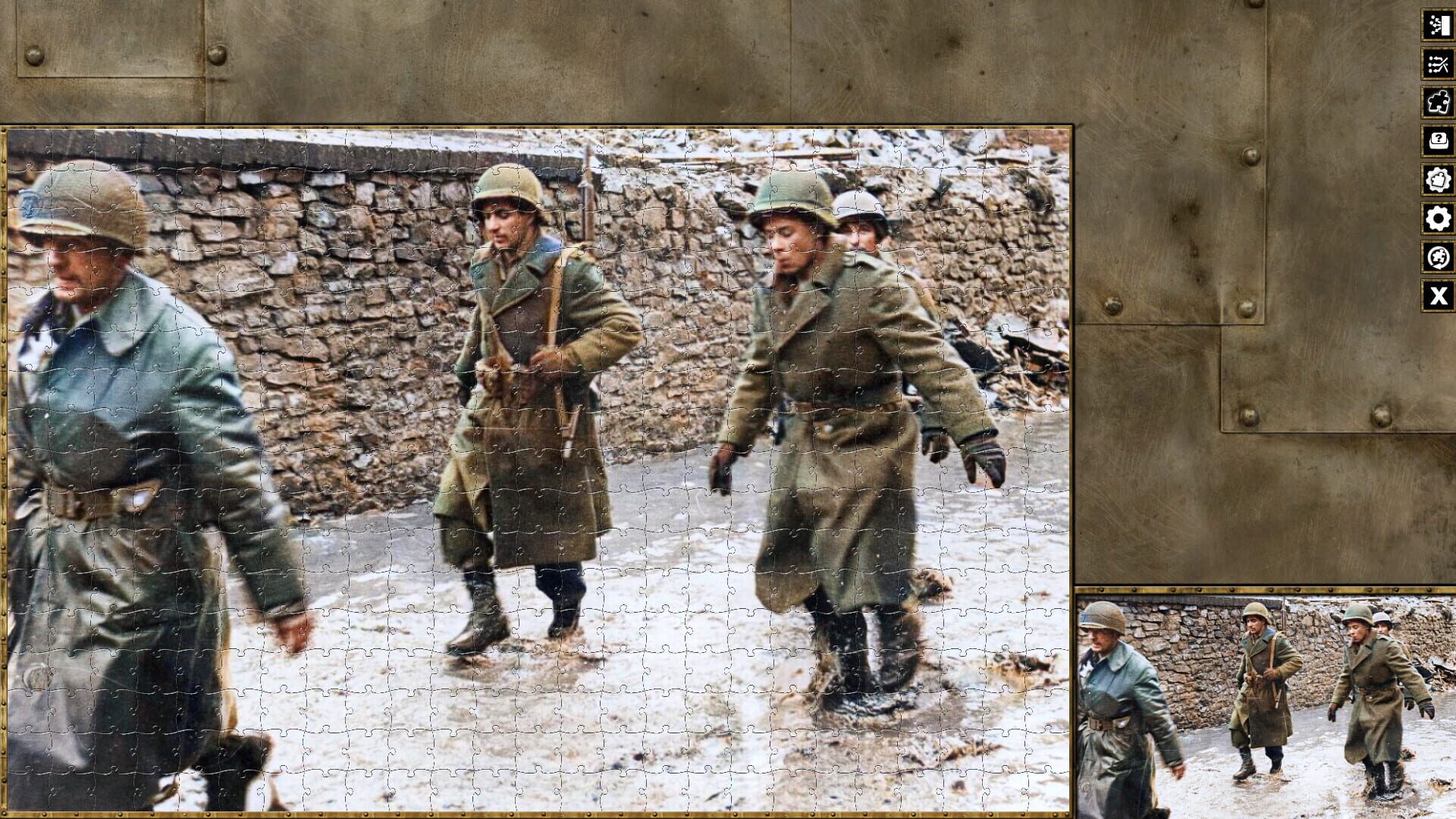 Pixel Puzzles World War II Jigsaws: Battle of Hürtgen Forest - Screenshot