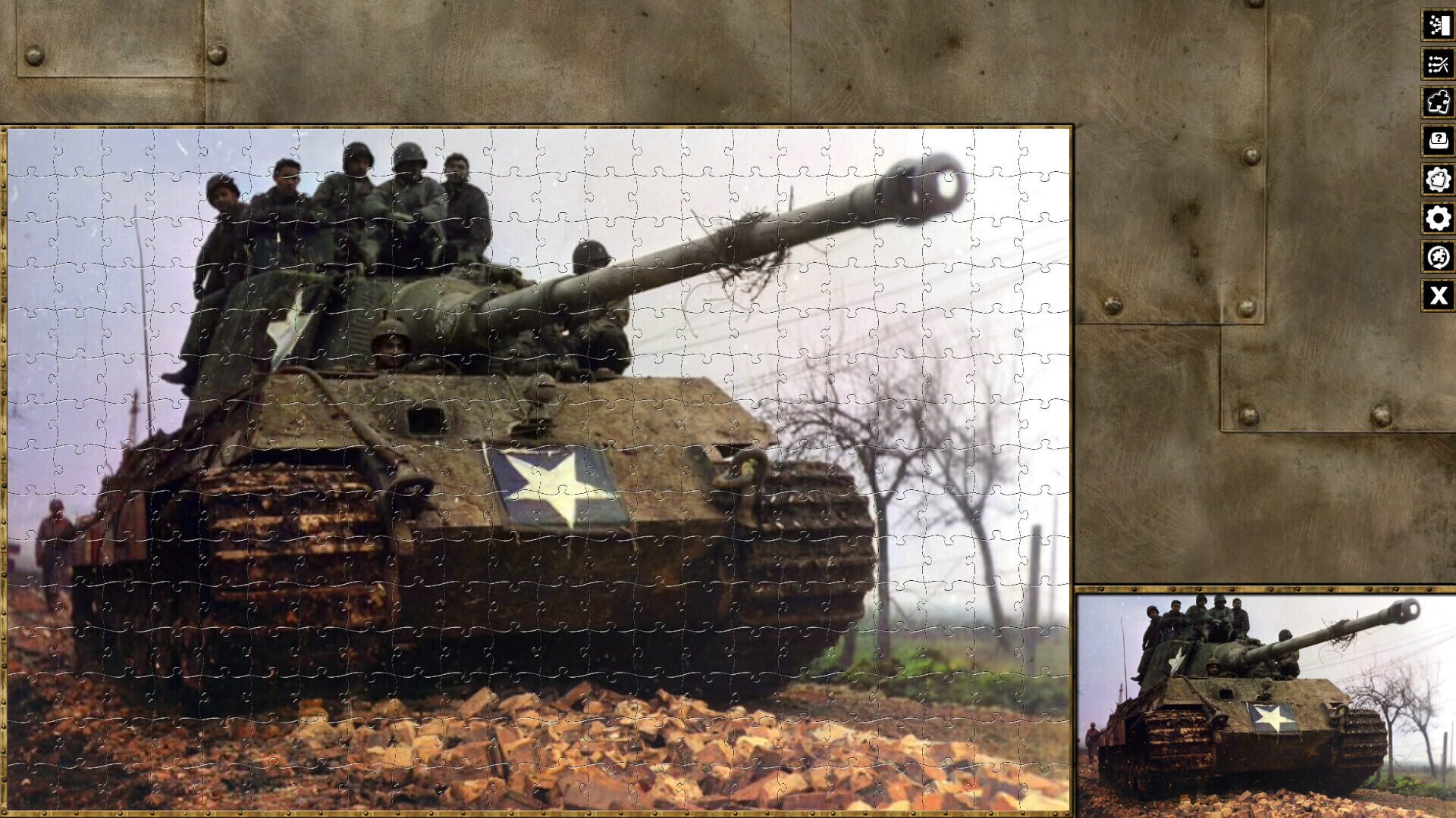 Pixel Puzzles World War II Jigsaws: Battle of Hürtgen Forest - Screenshot