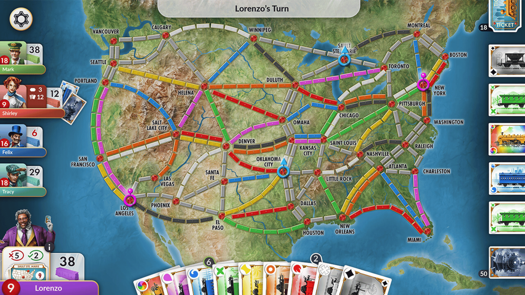 Ticket to Ride screenshot