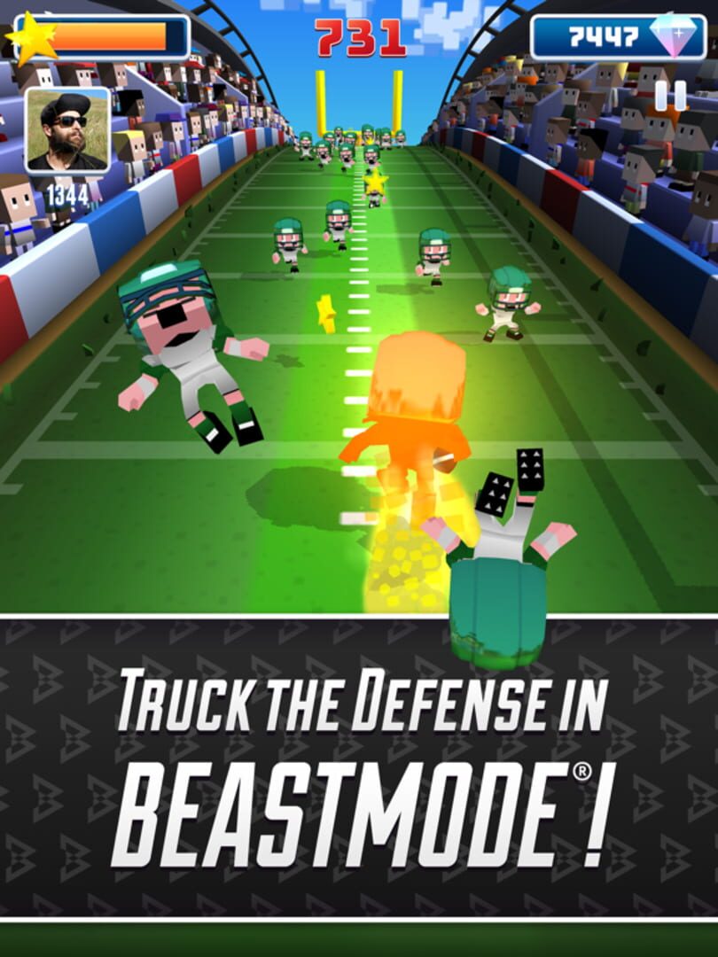 Marshawn Lynch Blocky Football - Screenshot