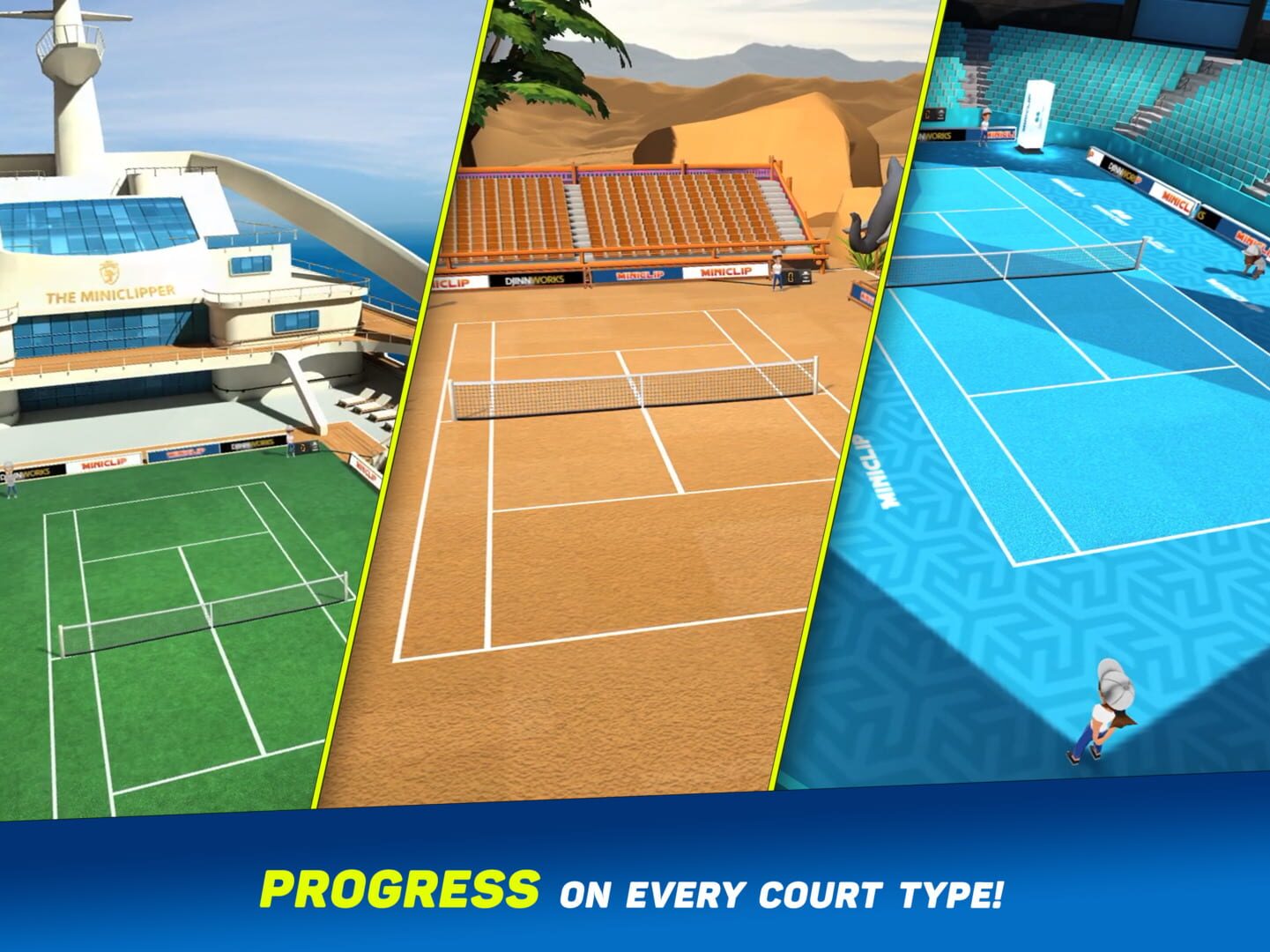 Mini Tennis: Perfect Smash - Screenshot