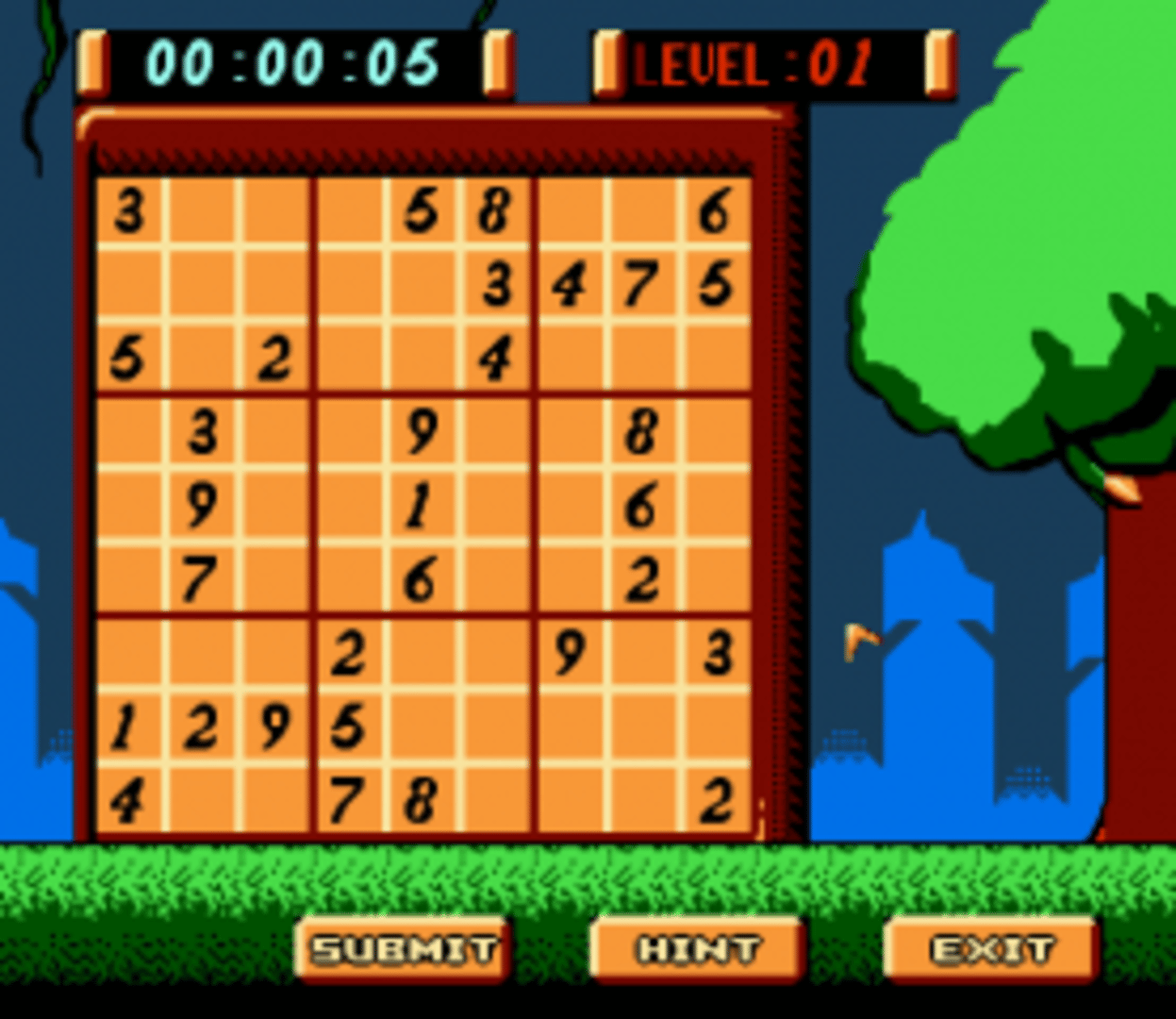 Sudoku screenshot