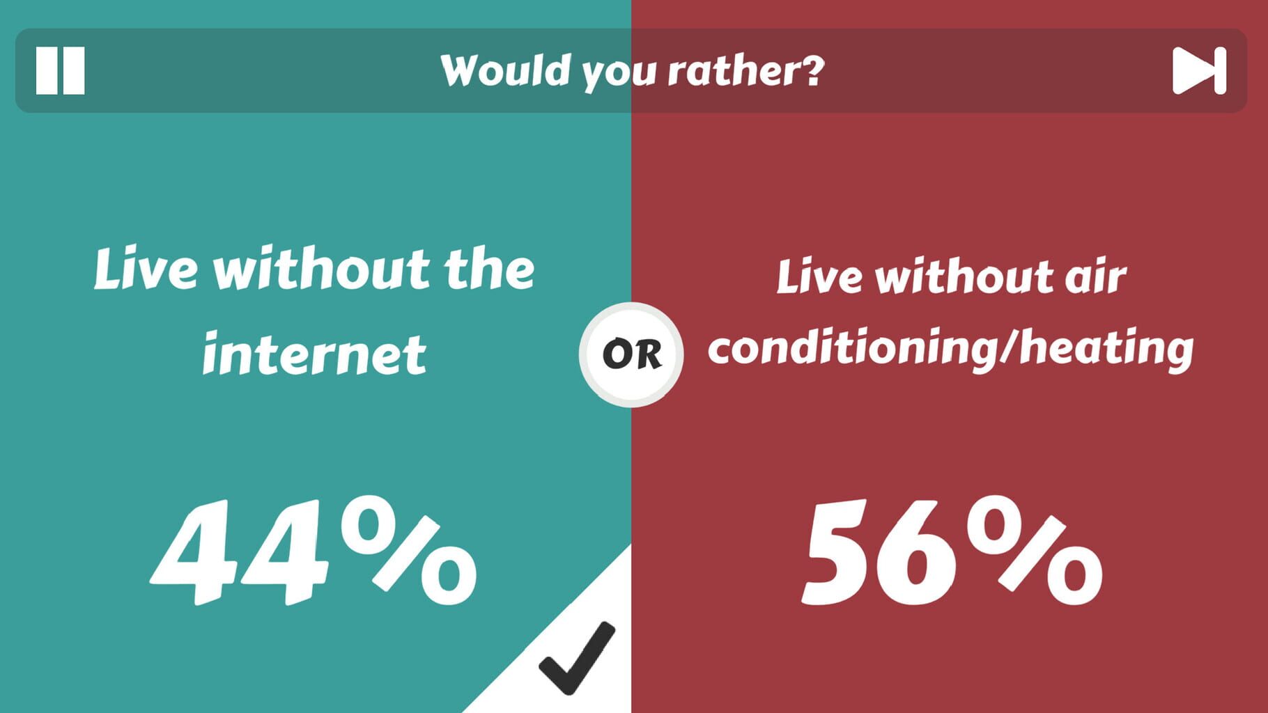 Choice Clash: What Would You Rather? screenshot