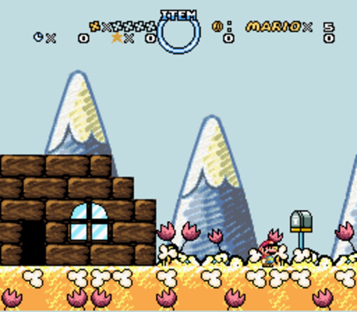 Captura de pantalla - New Super Mario World: The Seven Crystals of Peace