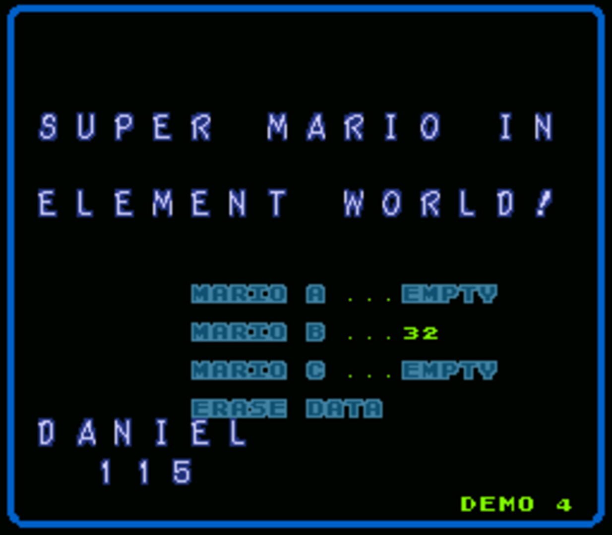 Captura de pantalla - Super Mario In Element World