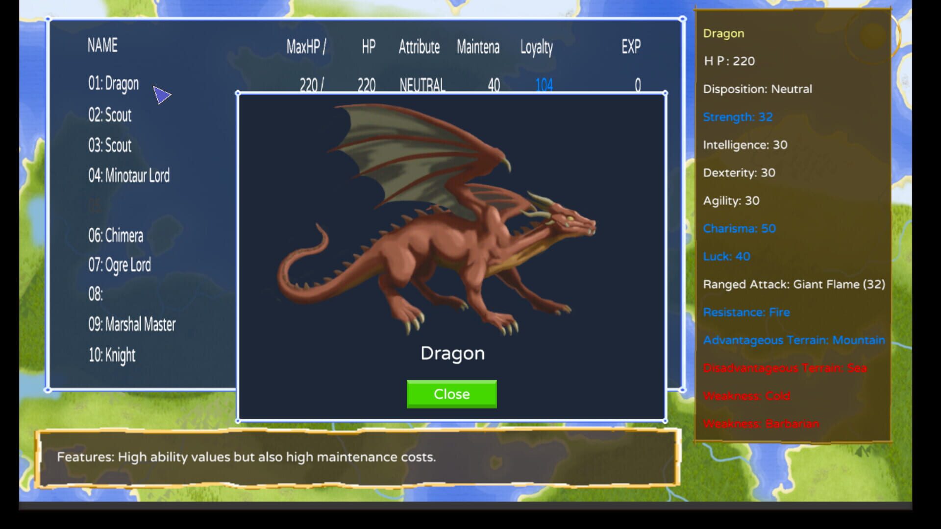 Dragon's Ruler - Screenshot